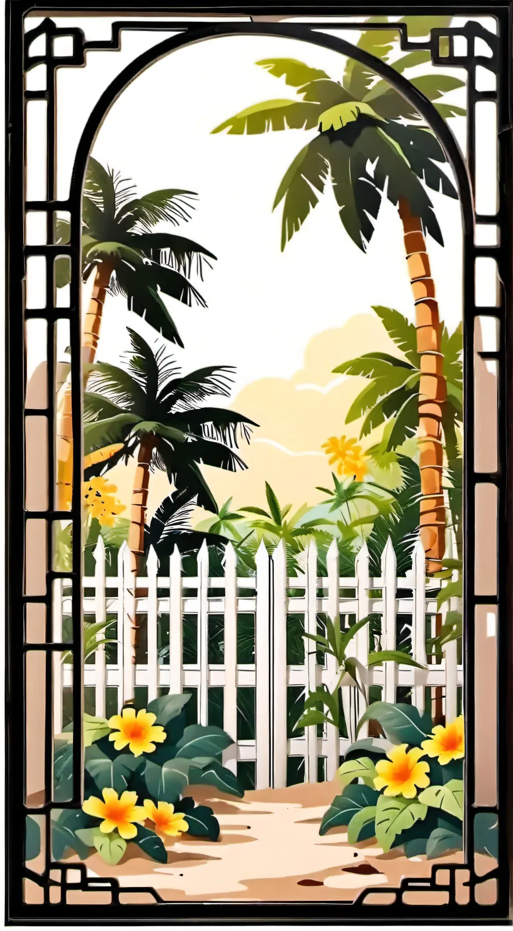 ai character: Grow a garden  background