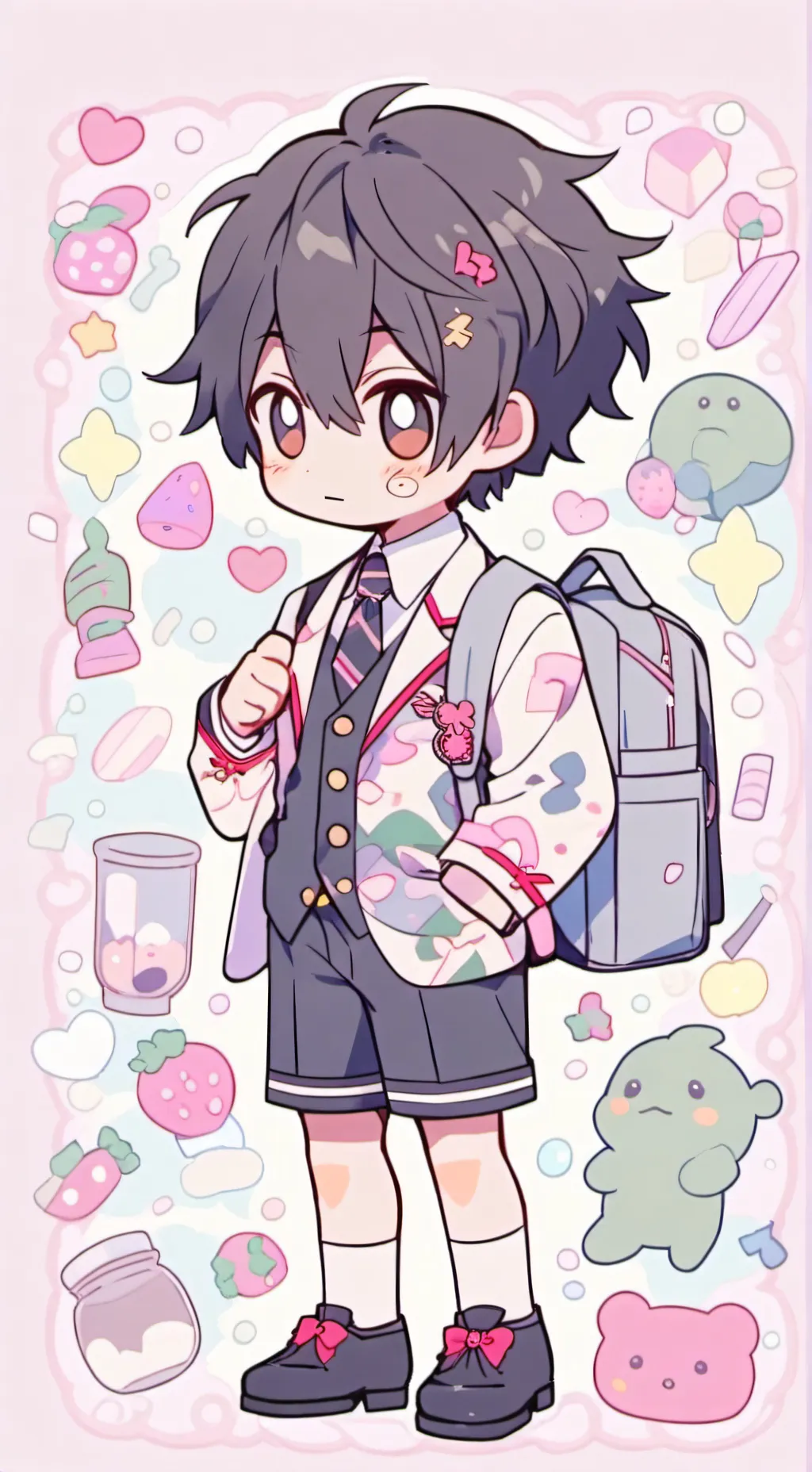 ai character: Ayano genderbend background