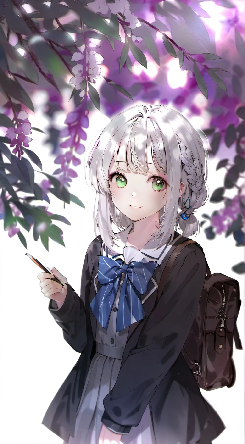 ai character: Mitsurie  background