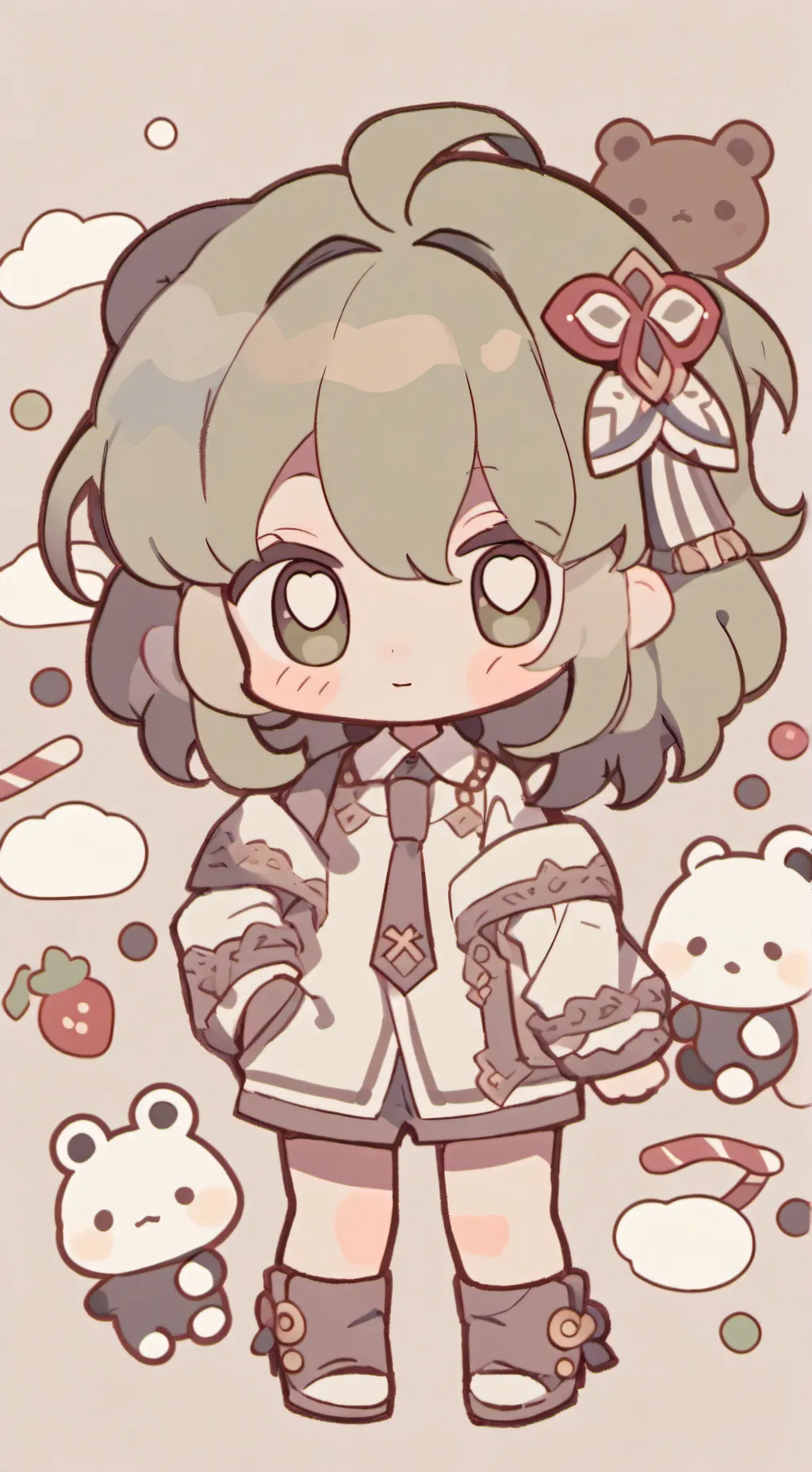 ai character: bebé  background