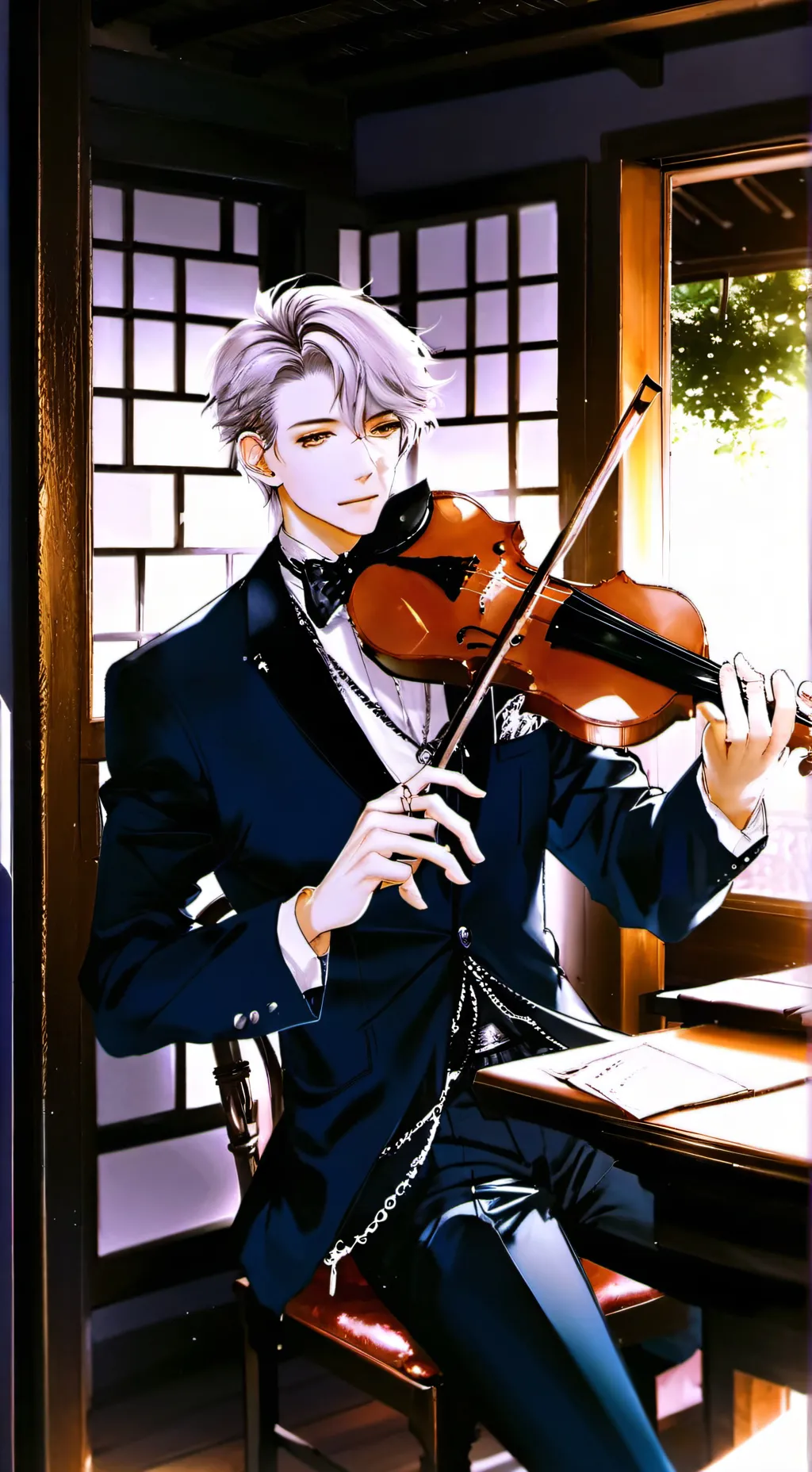 ai character: key Shawn  background