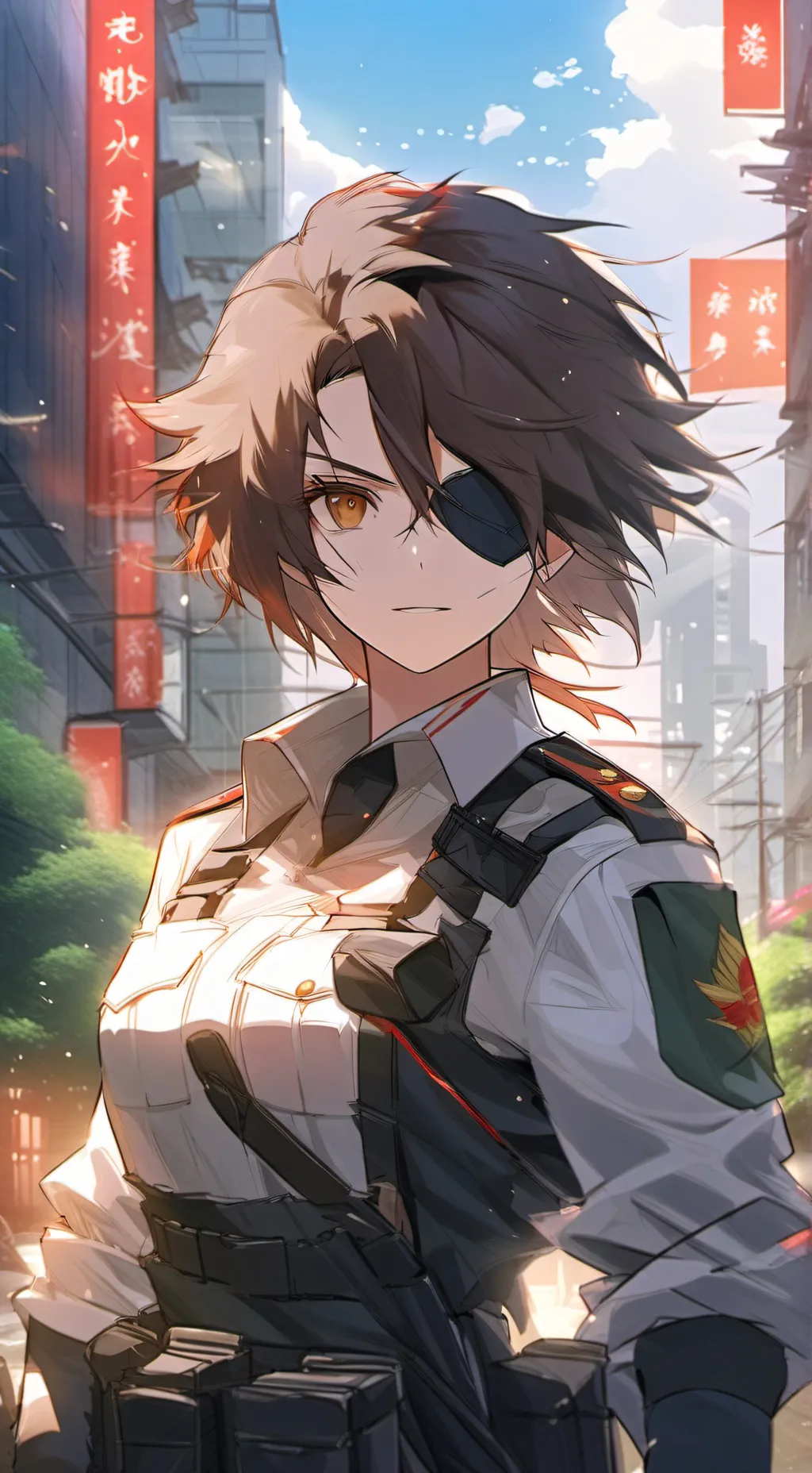 ai character: Rina Shepard  background