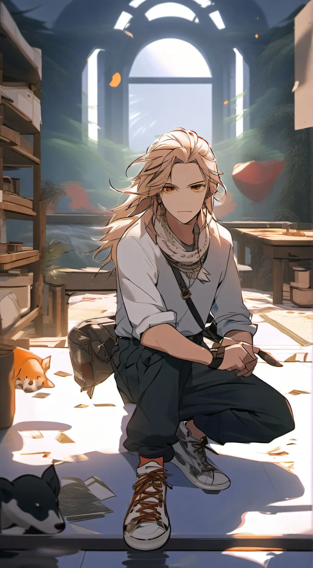 ai character: Ashton background