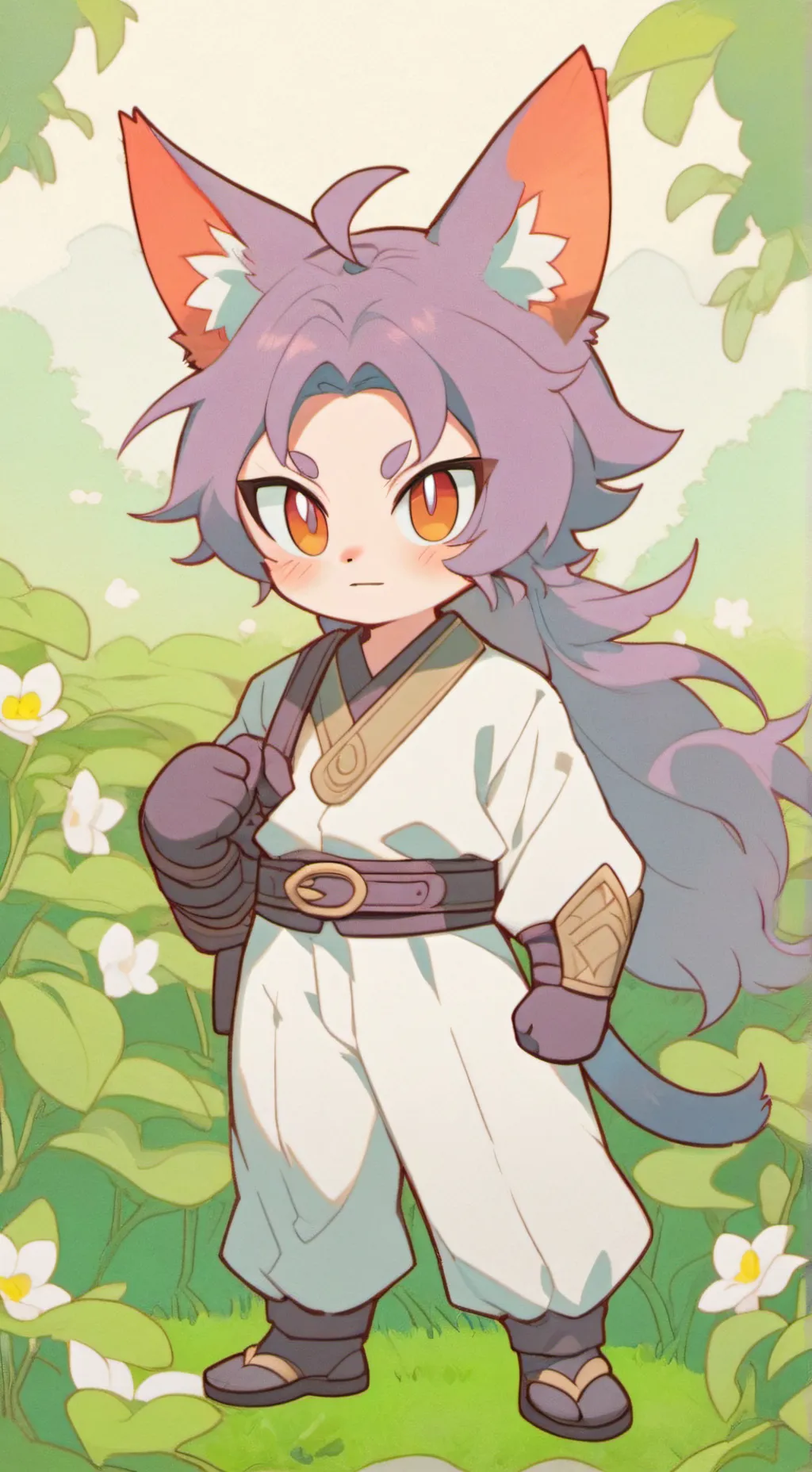 ai character: blaze the cat background