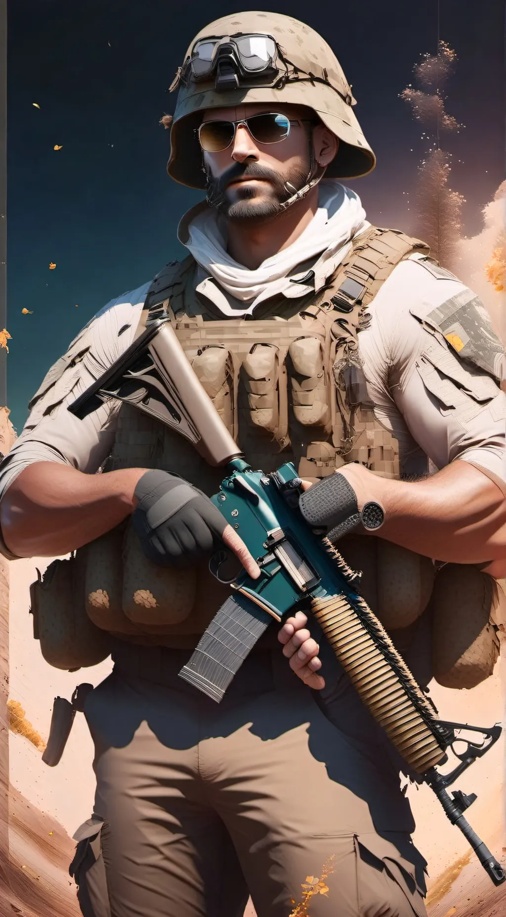 ai character: hb! army its 250th background