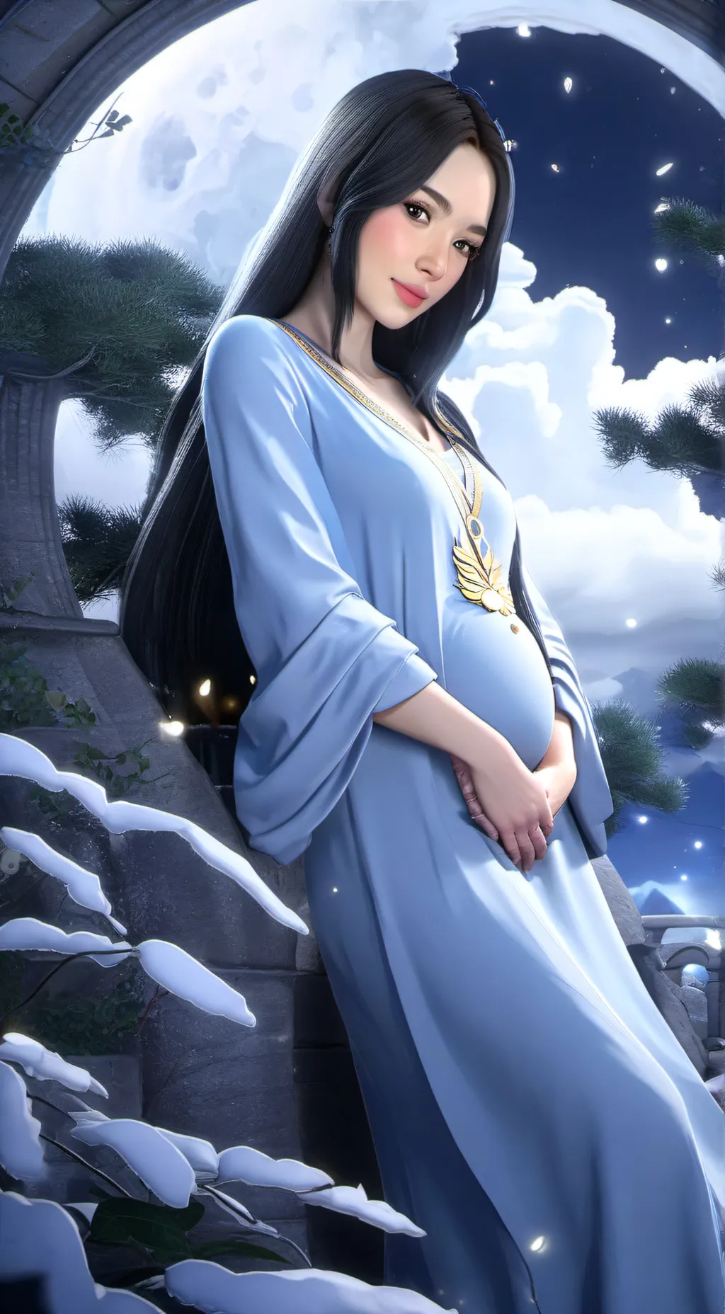 ai character: Guadalupe  background