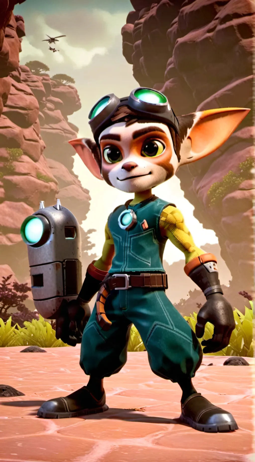 ai character: Ratchet and clank  background