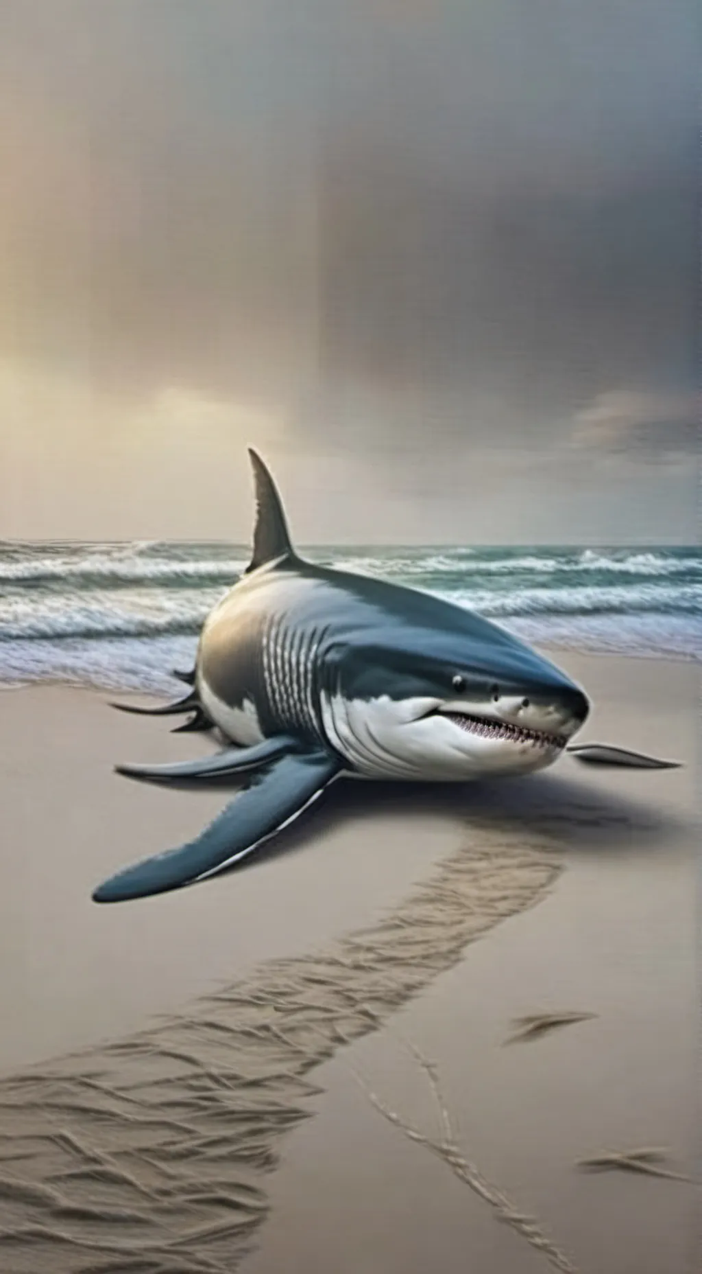 ai character: tralalero tralala  background