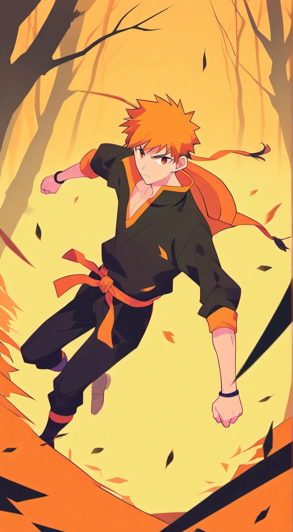 ai character: Naruto uzumaki  background
