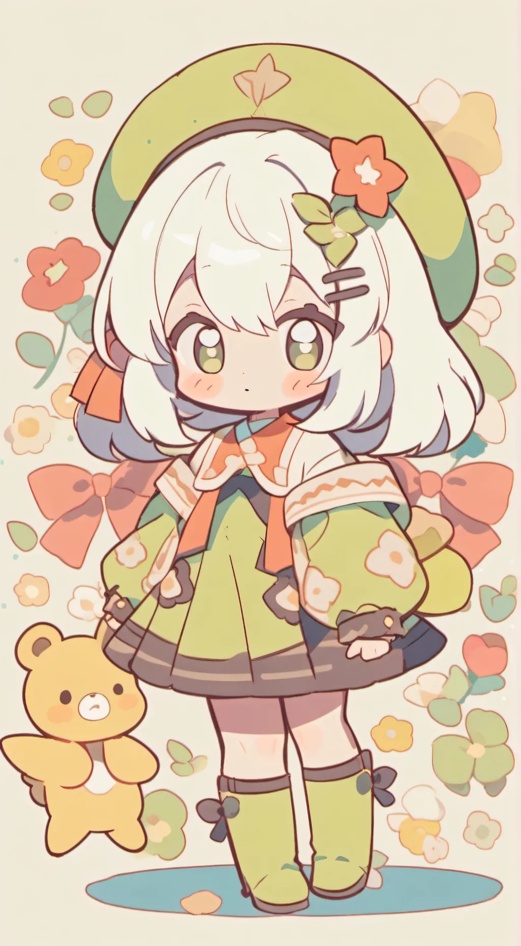 ai character: Little girl background