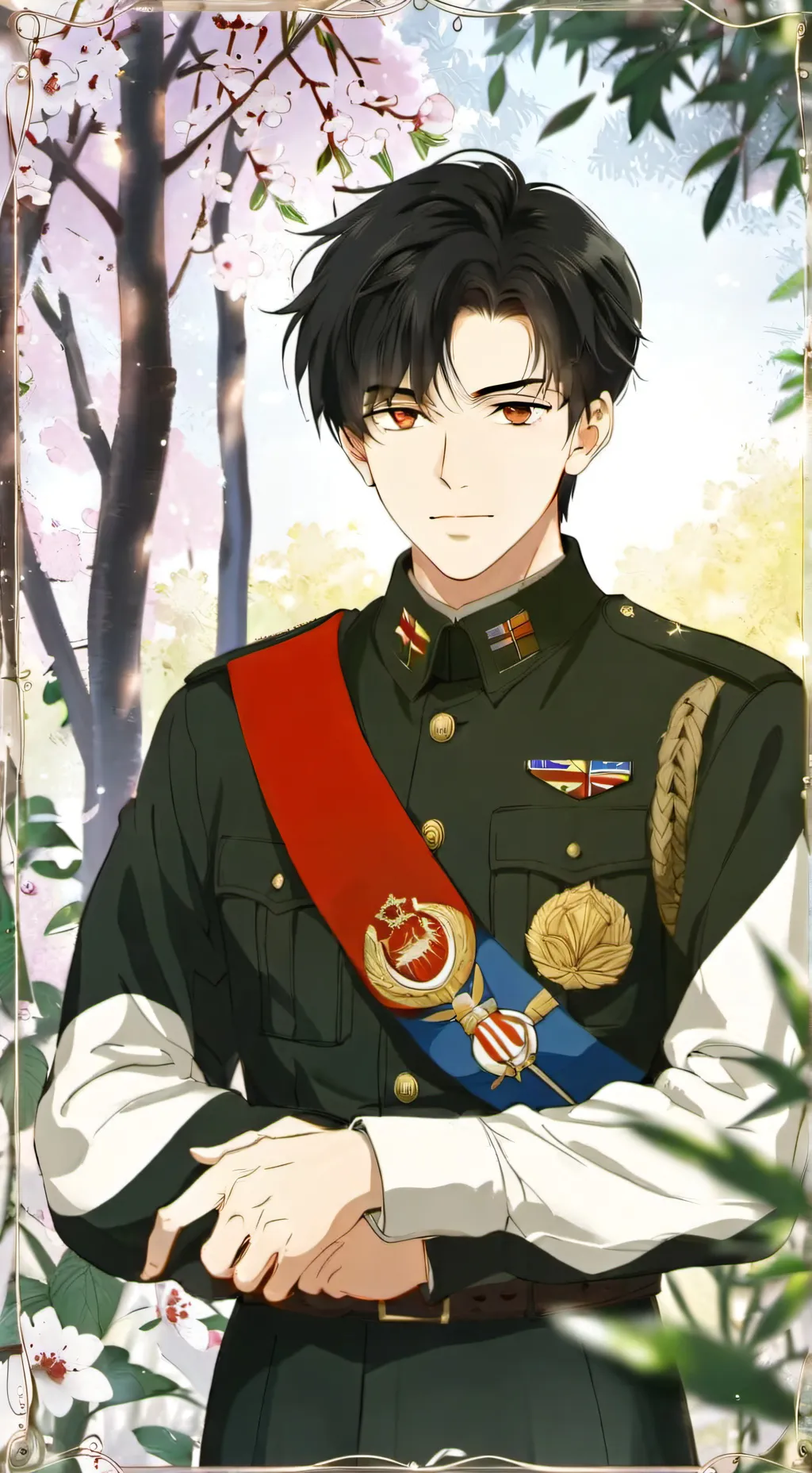 ai character: Michael Borden  background