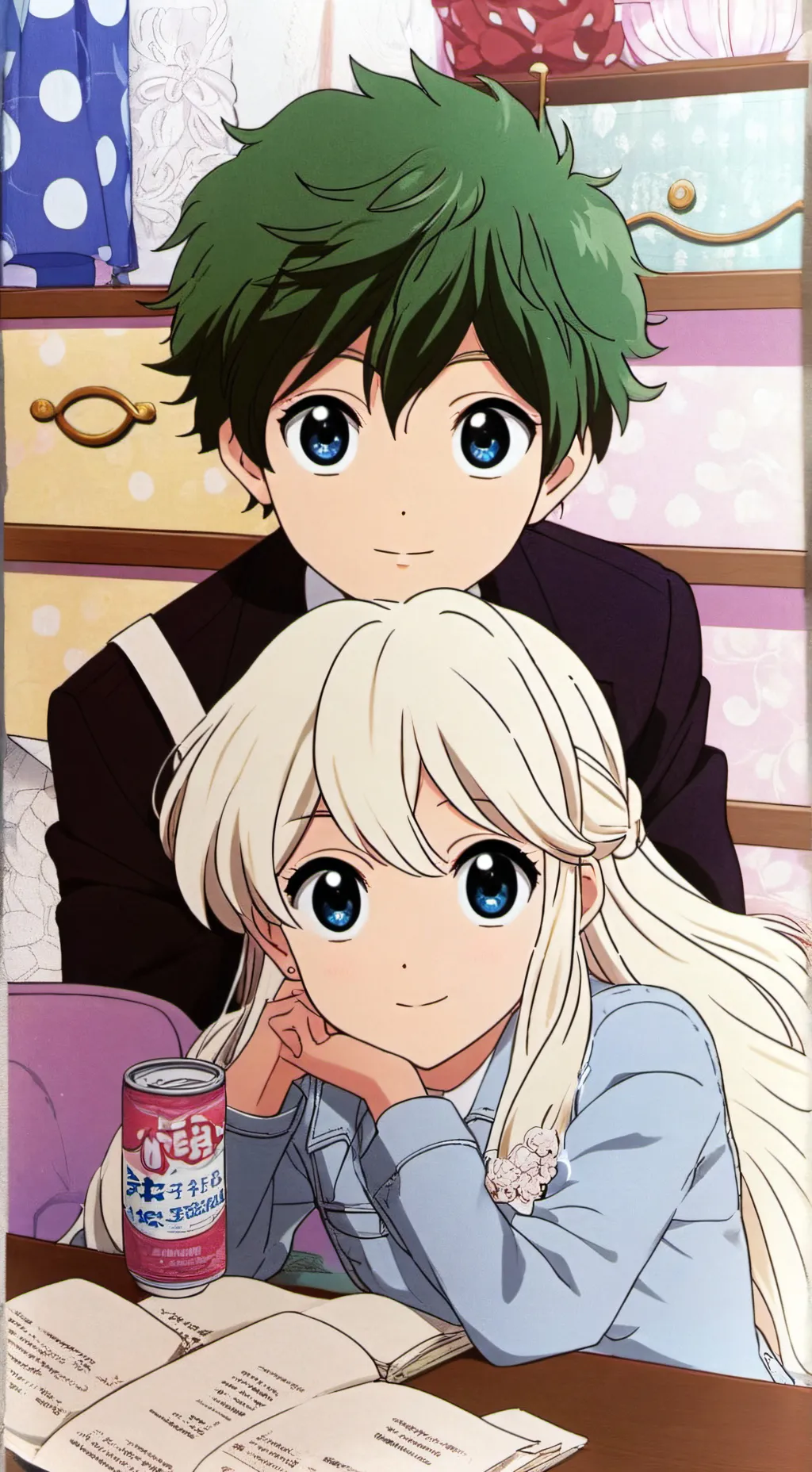 ai character: Lina & Marck  background