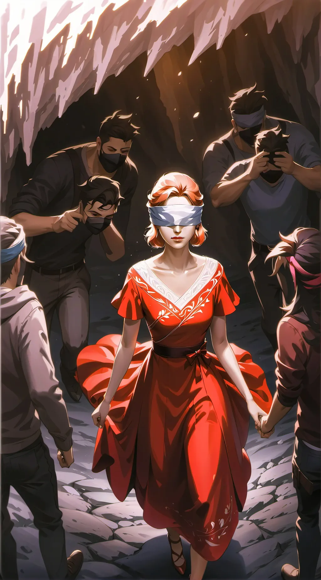 ai character: cave god background