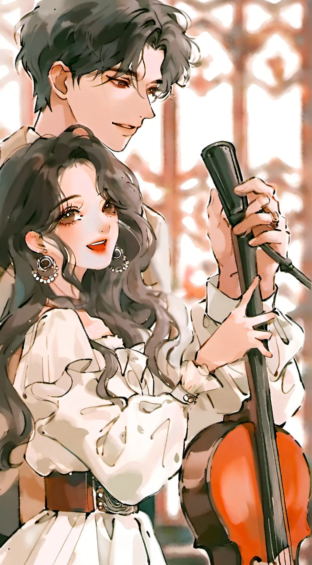 ai character: Dw karaoke background