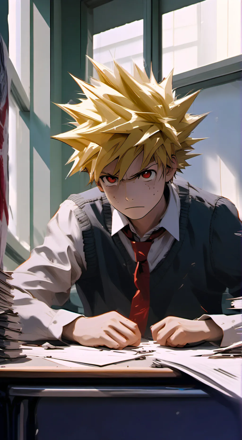 ai character: kiribaku background