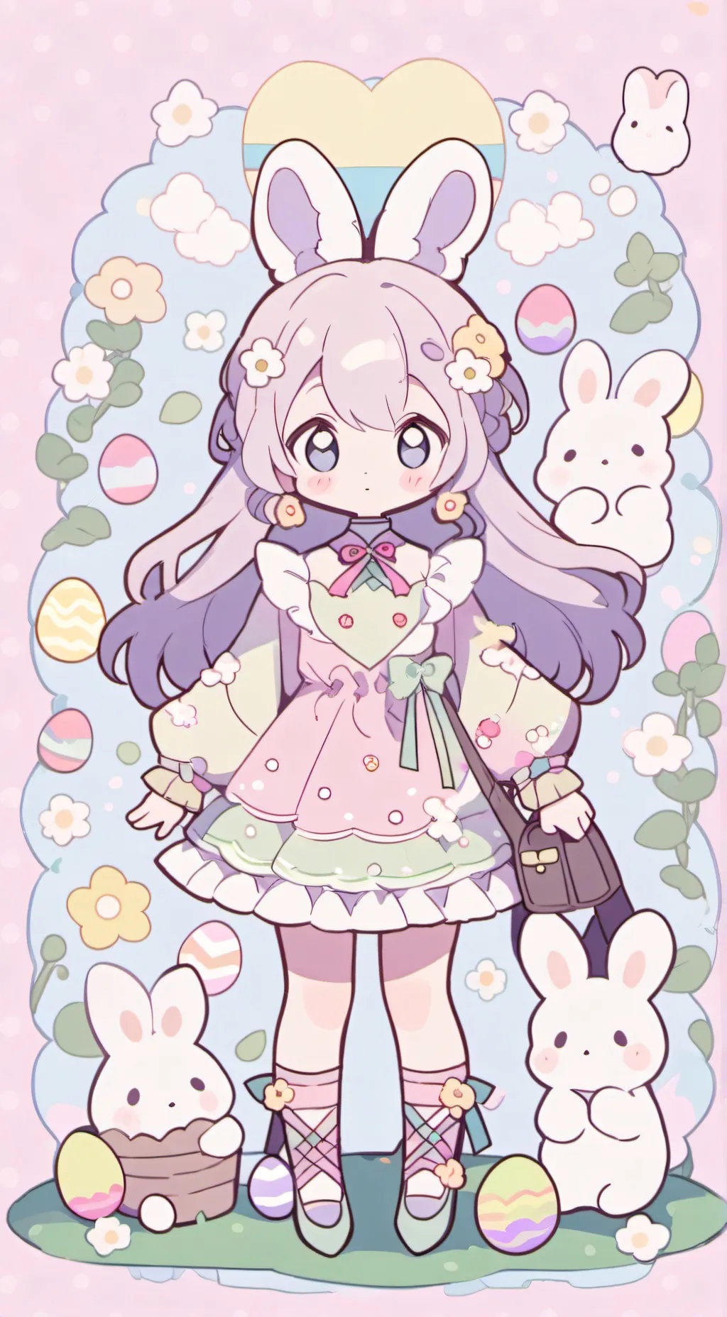 ai character: Easter  background
