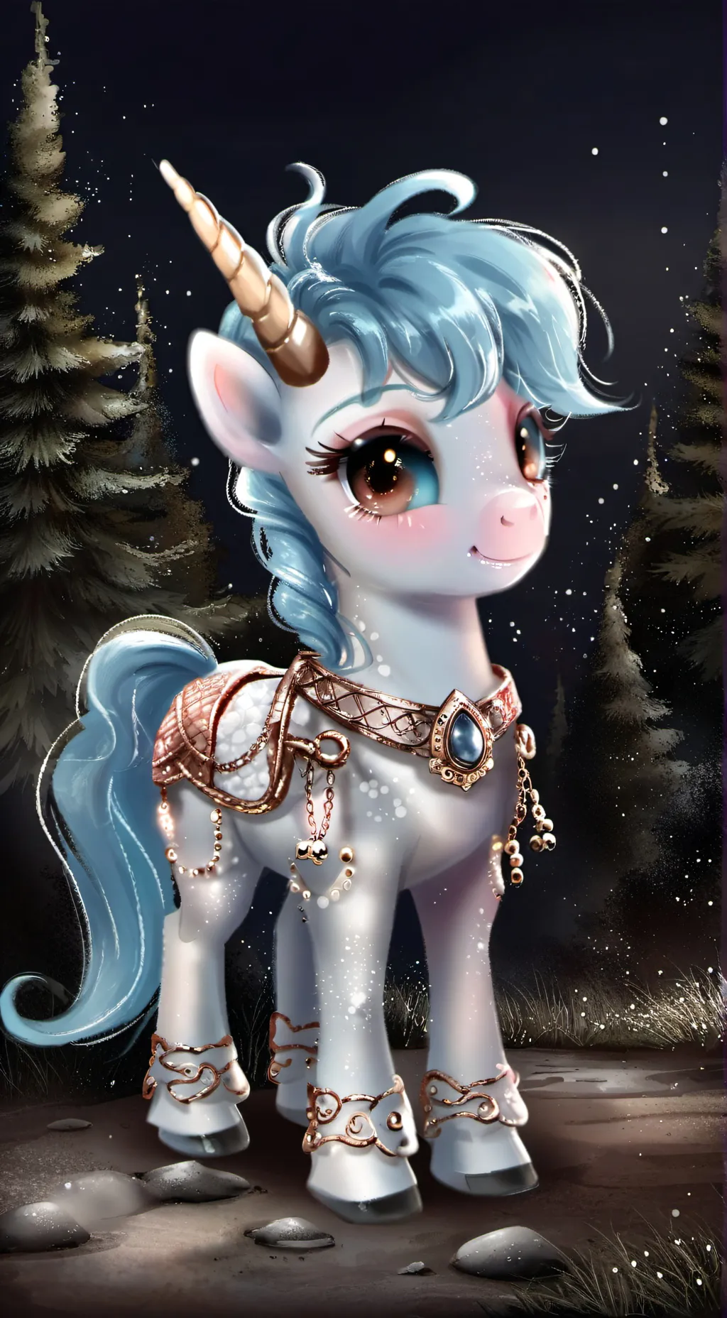 ai character: Cozy glow  background