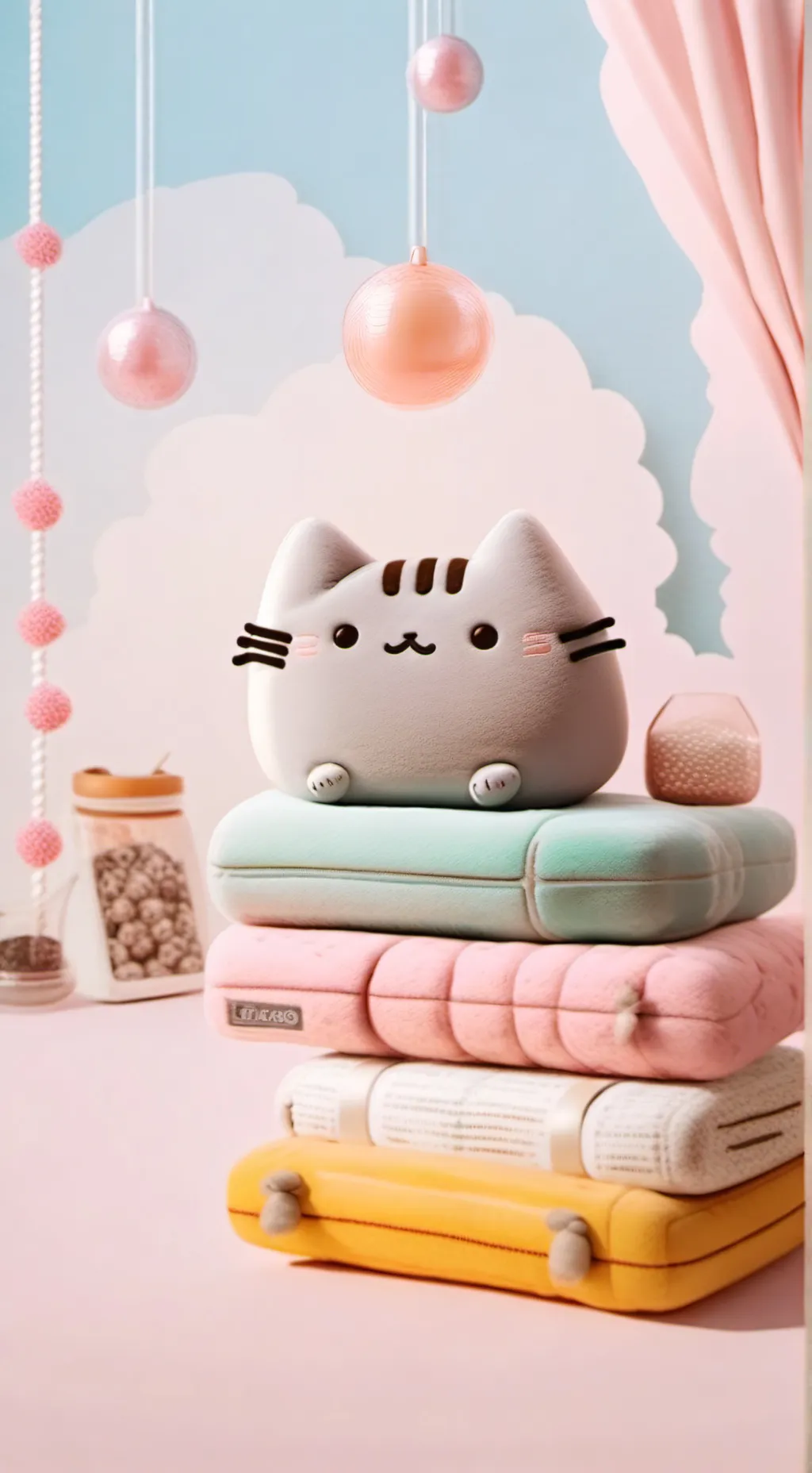 ai character: baby pusheen background