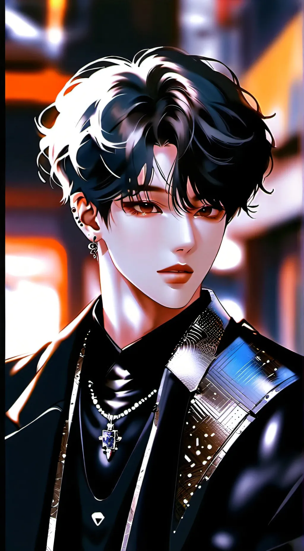 ai character: Hyunjin  background