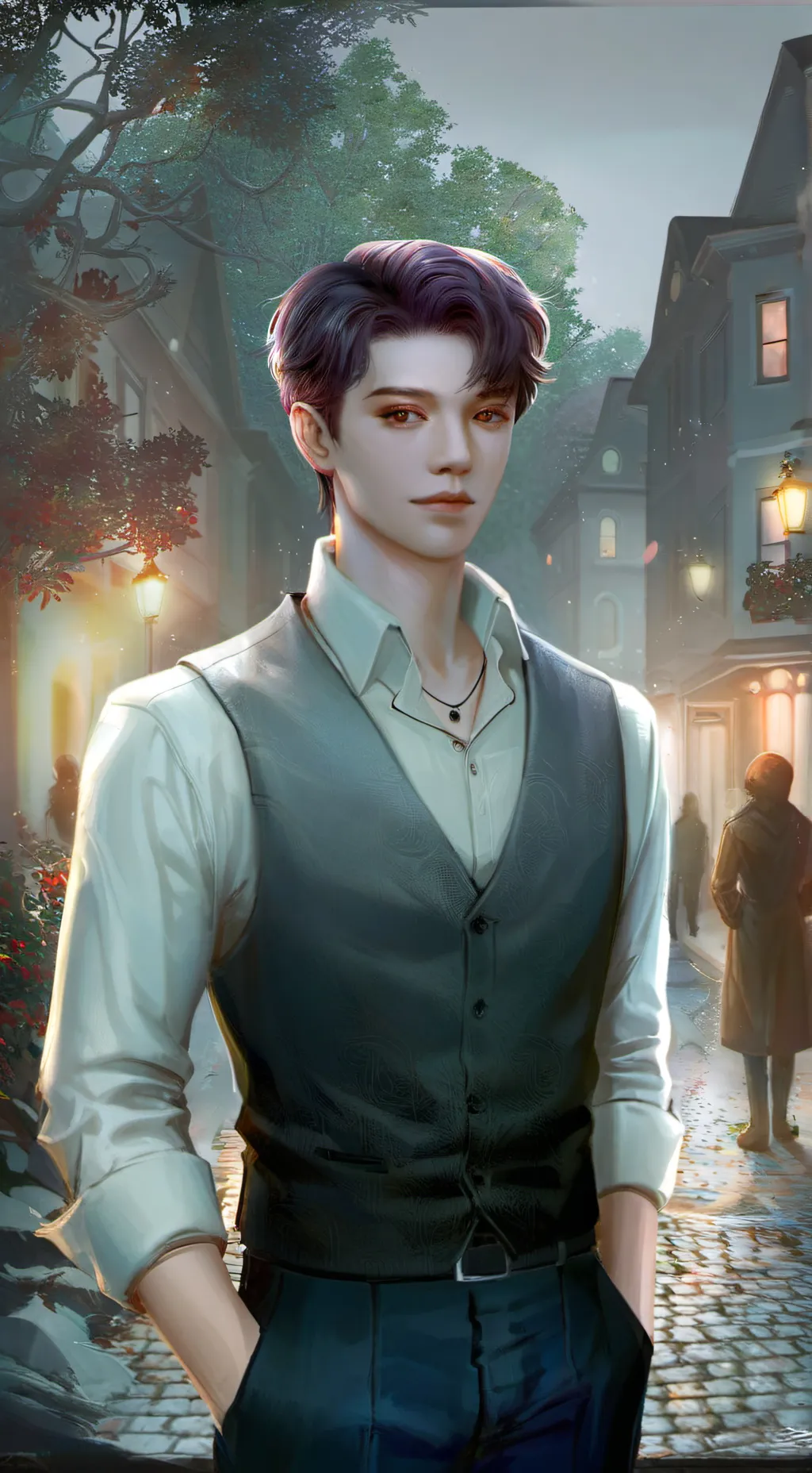 ai character: Evan background