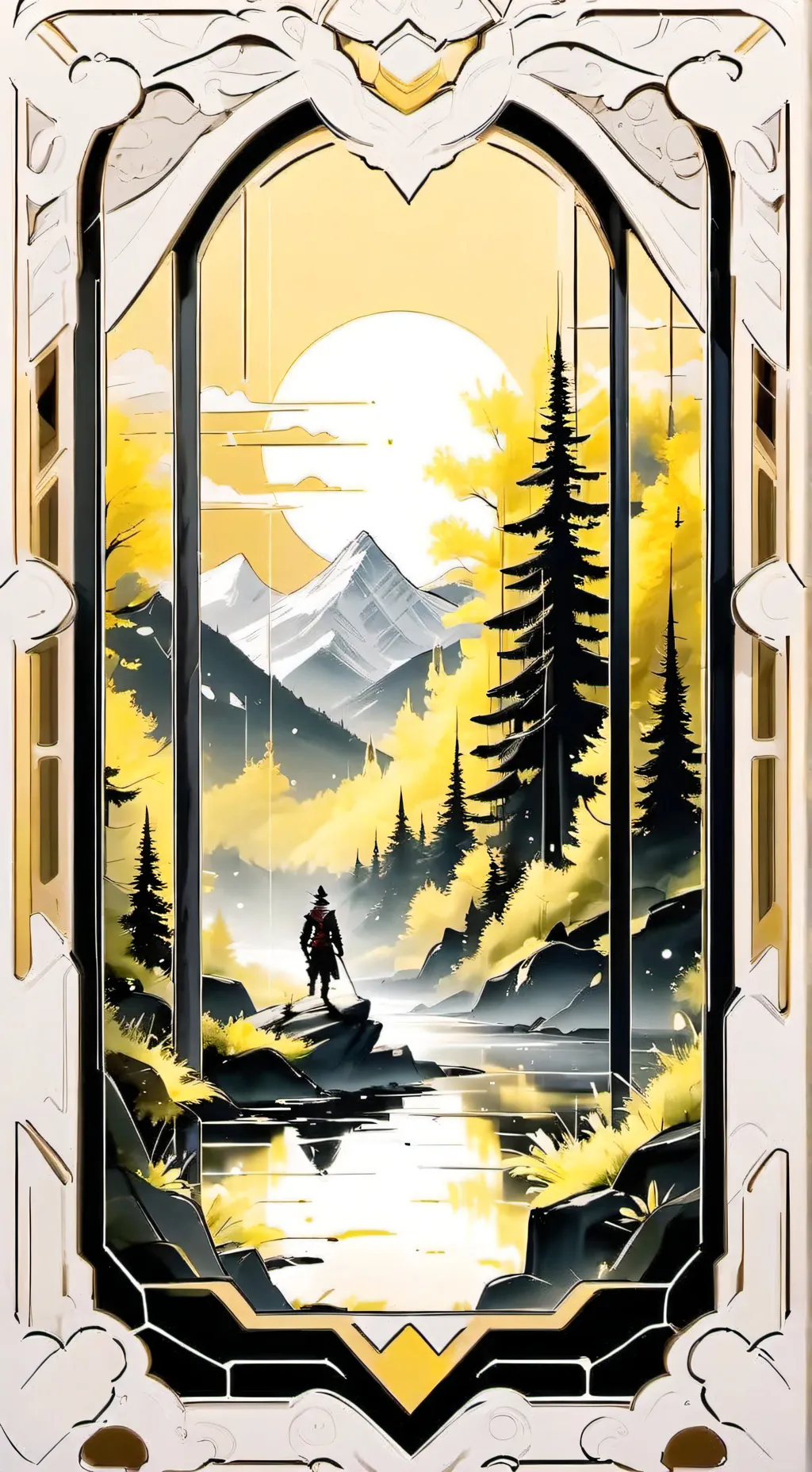 ai character: forsaken round background