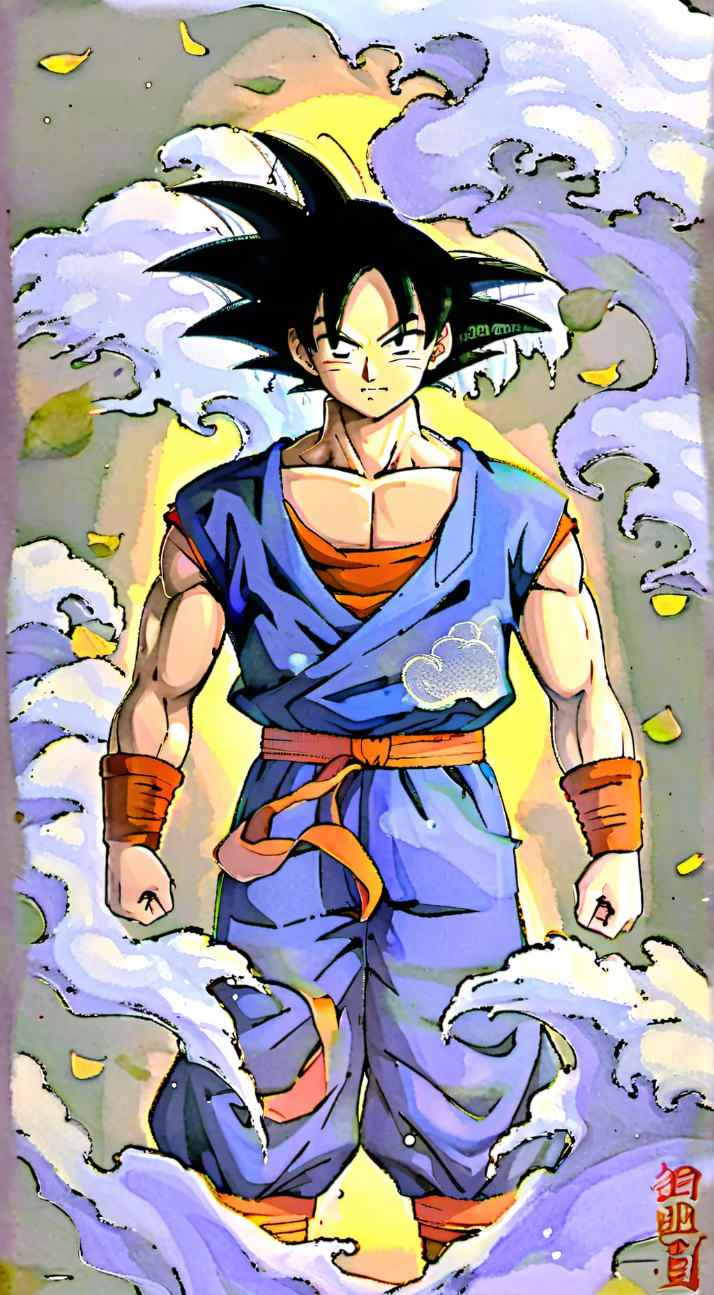 ai character: Goku  background