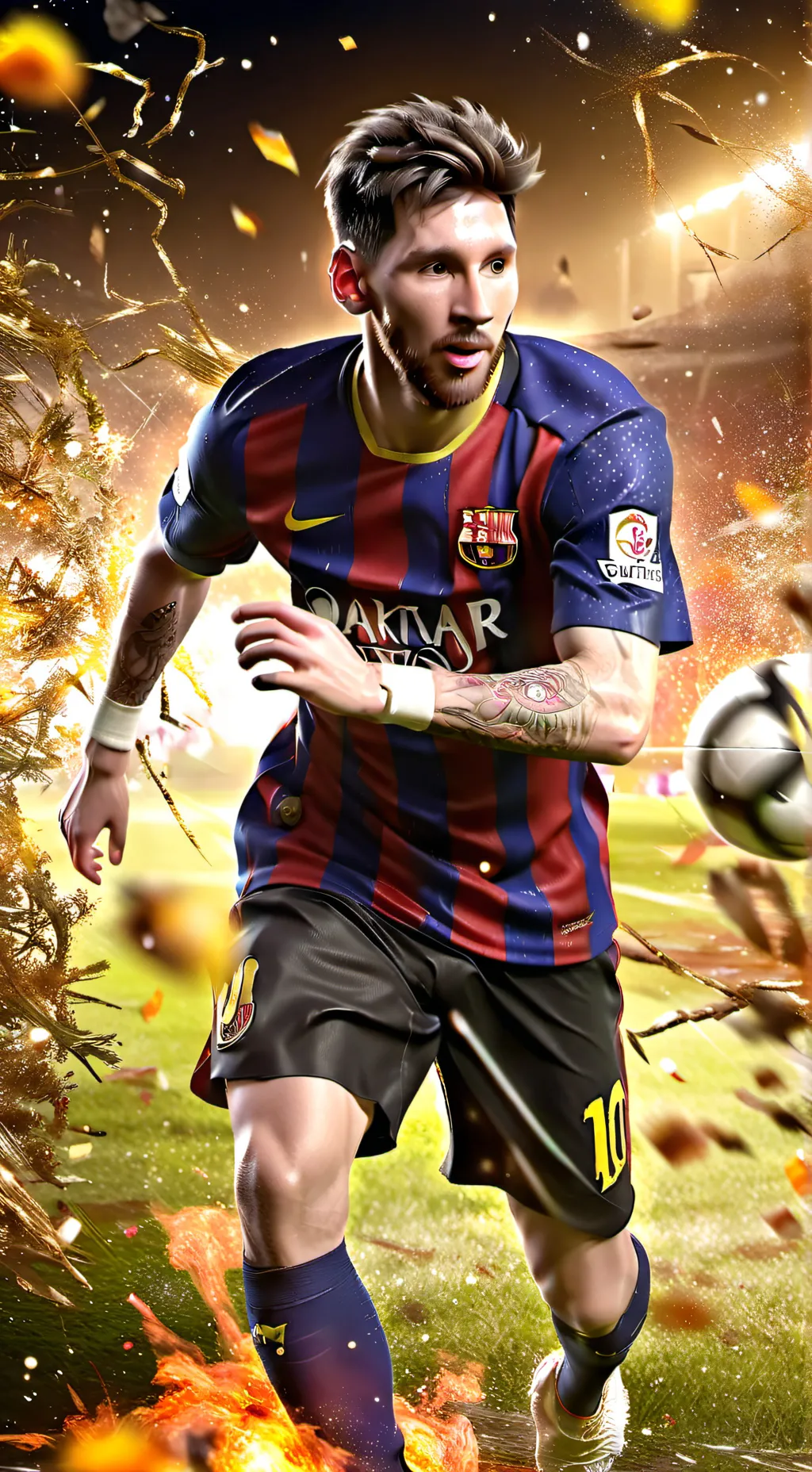 ai character: Messi  background
