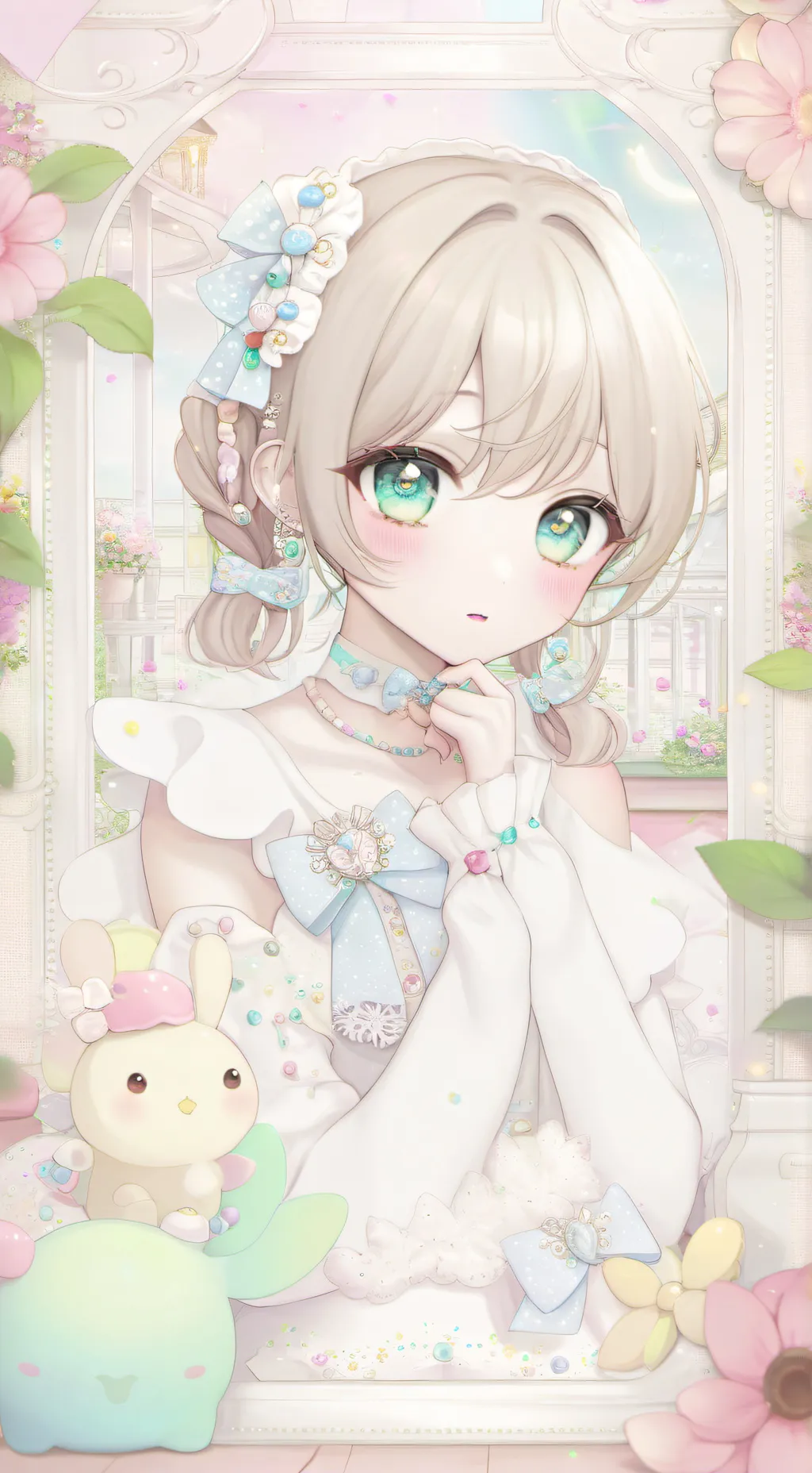 ai character: Maria casstle  background