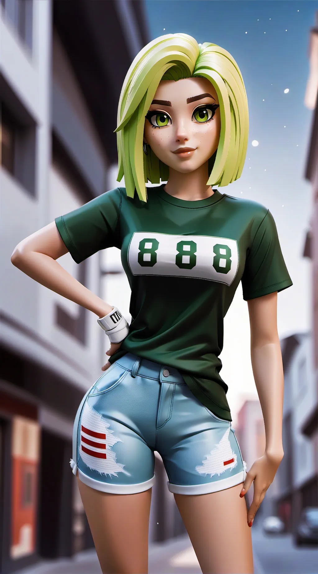 ai character: Chaoswoman💣 background