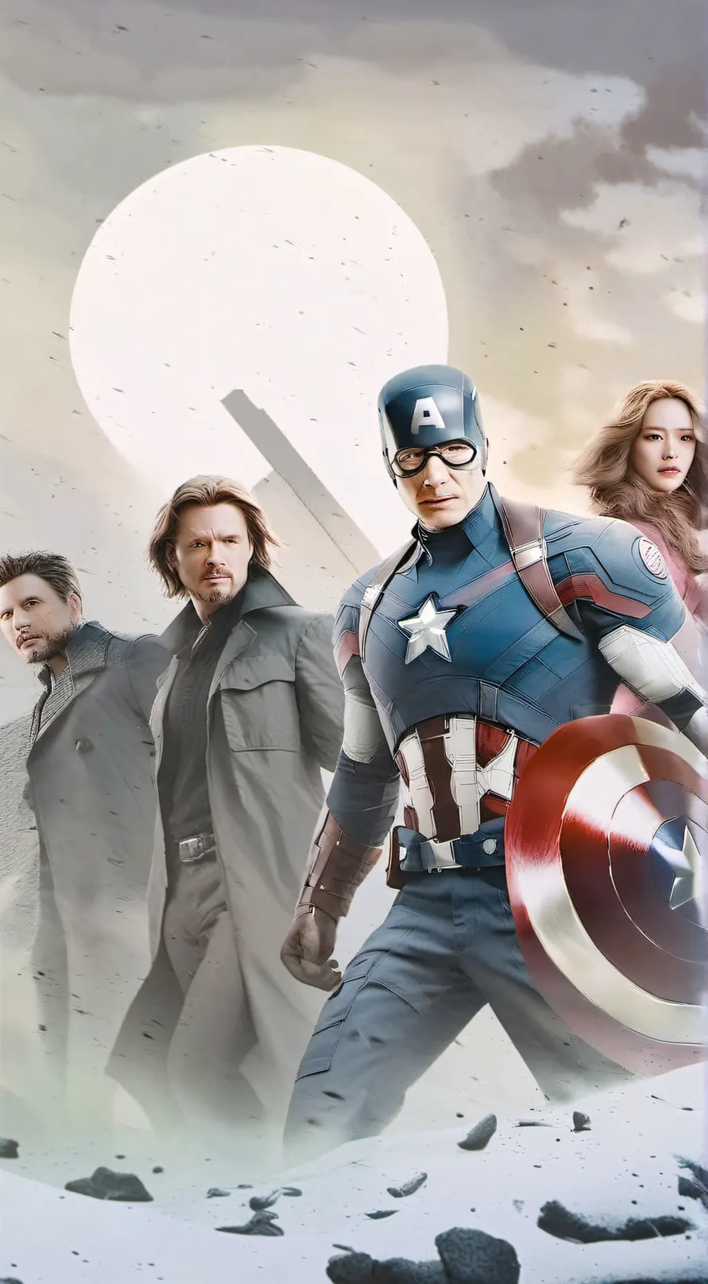 ai character: The Avengers background