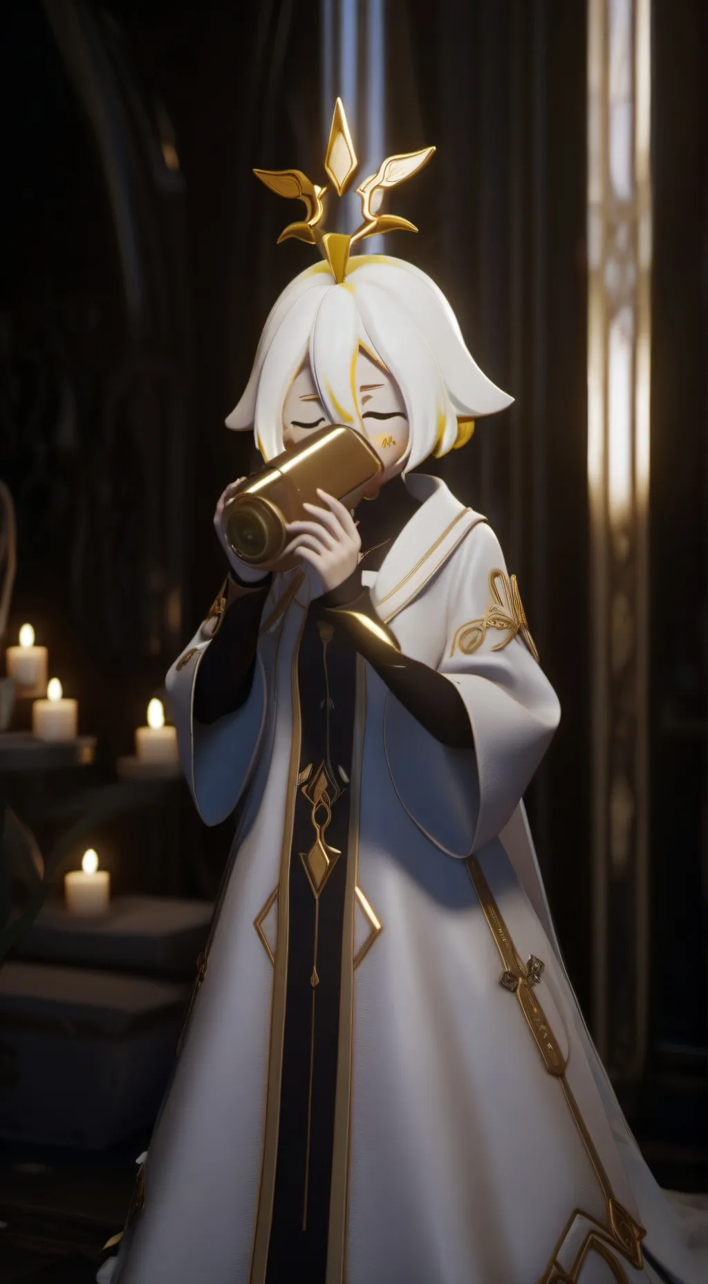 ai character: Roblox mic up, ig background