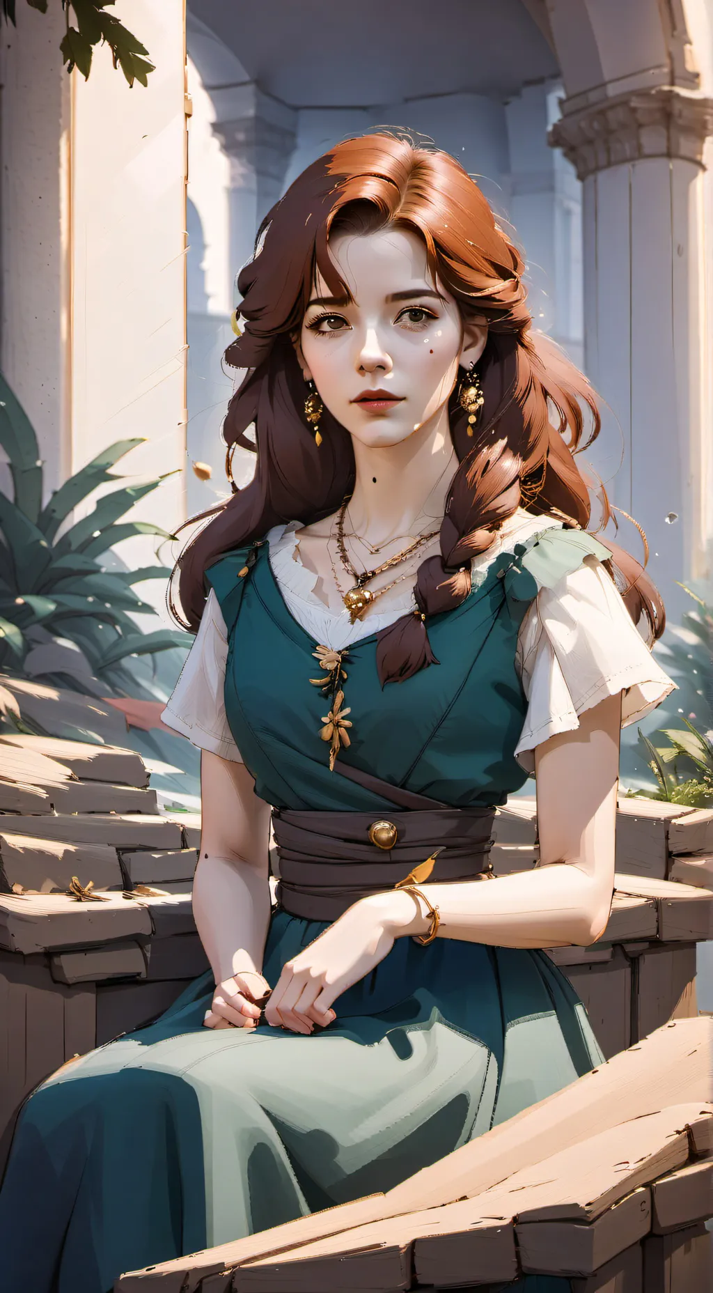 ai character: Amelia Abernathy  background