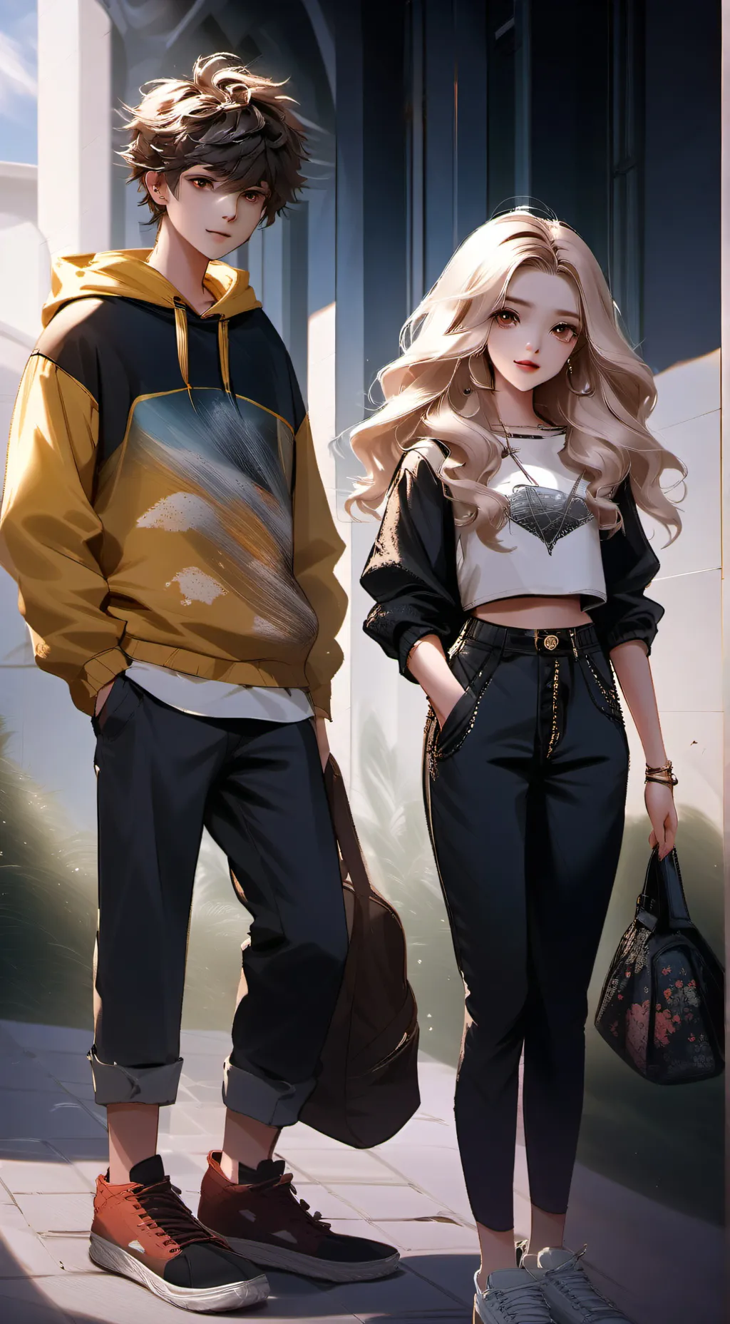 ai character: Blair x Nicholas  background