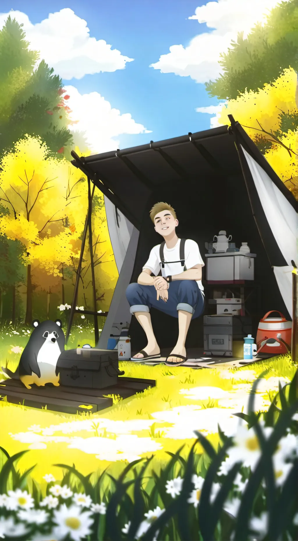 ai character: guy background