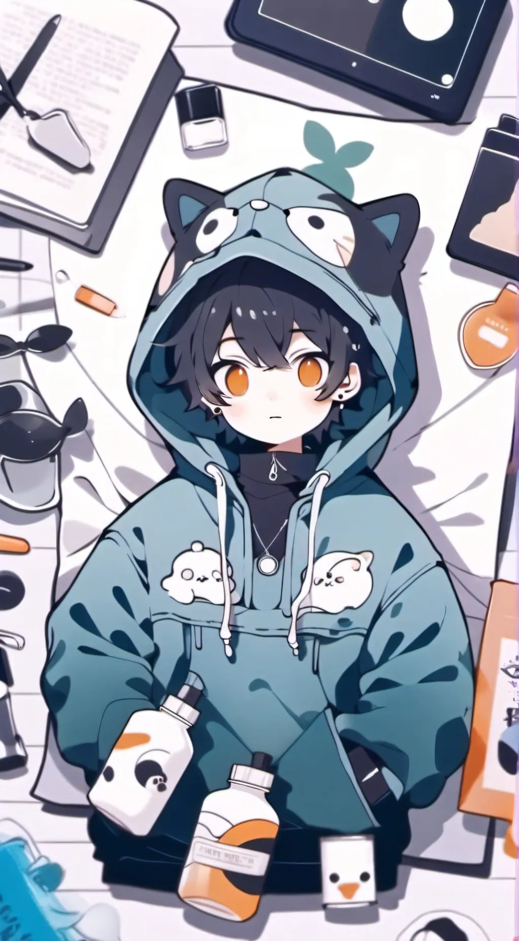 ai character: Boy Quiz background