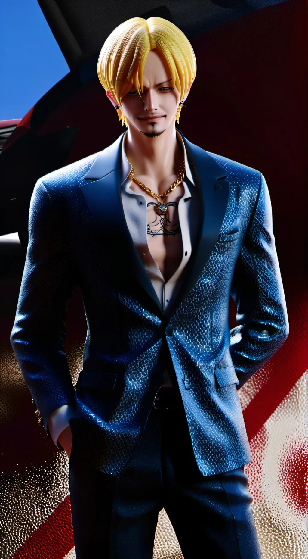 ai character: Sanji background