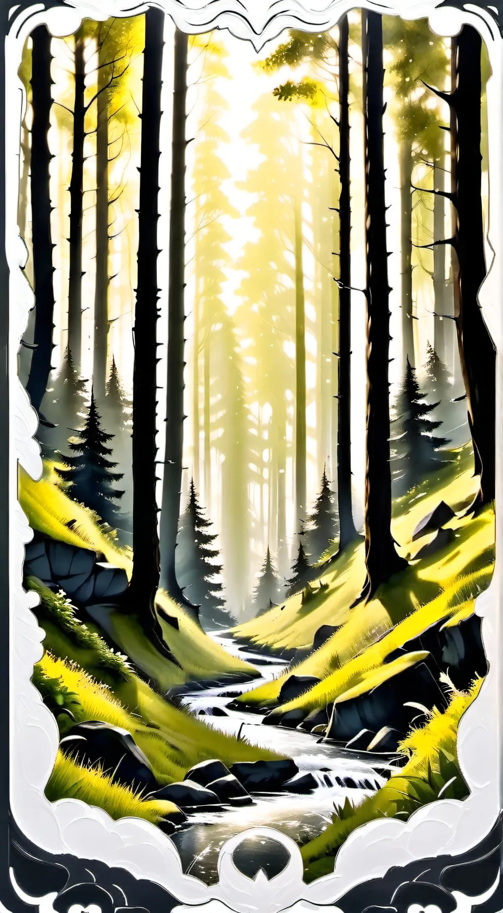 ai character: •CRK Goes Camping• background