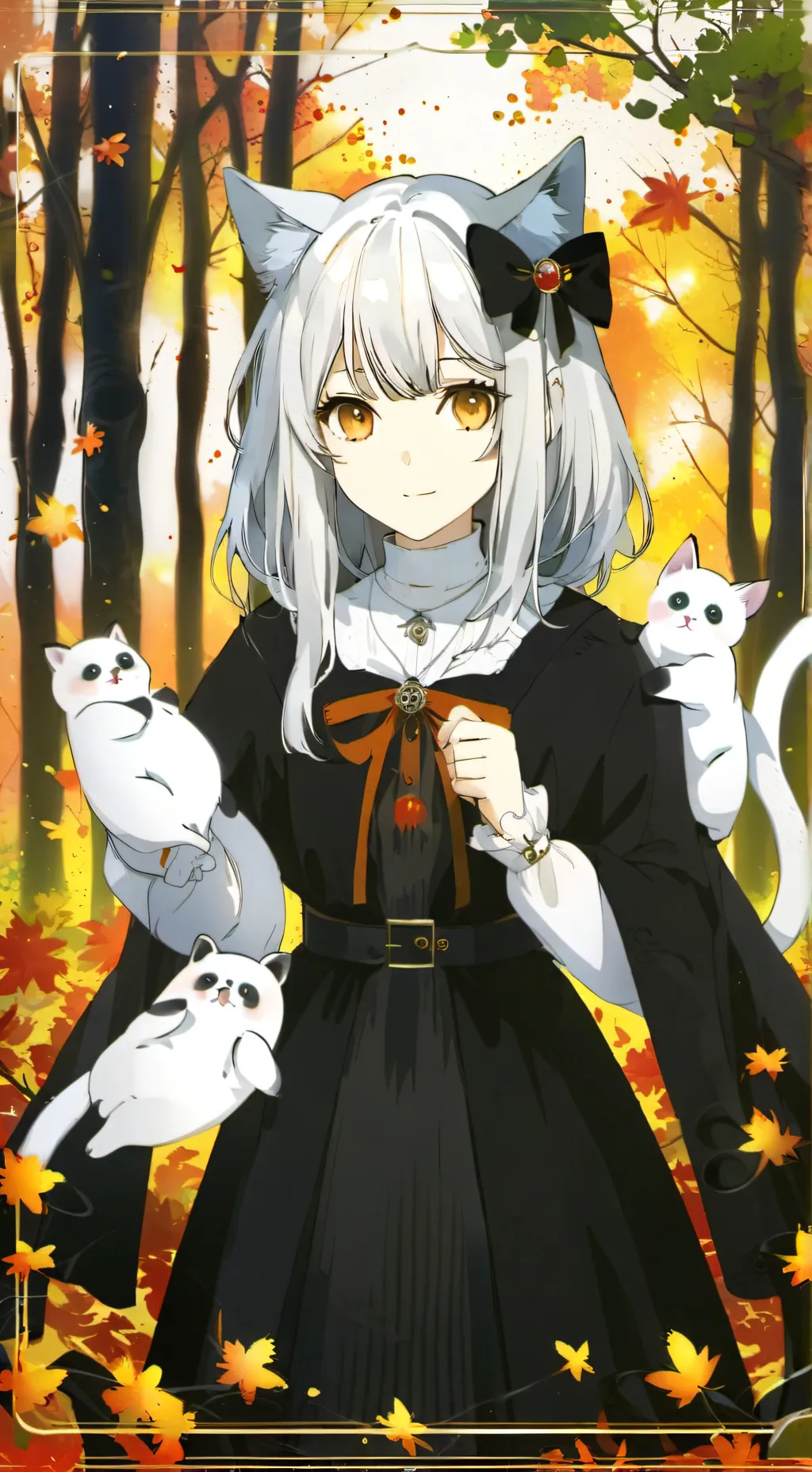 ai character: crazy cat hybrid  background