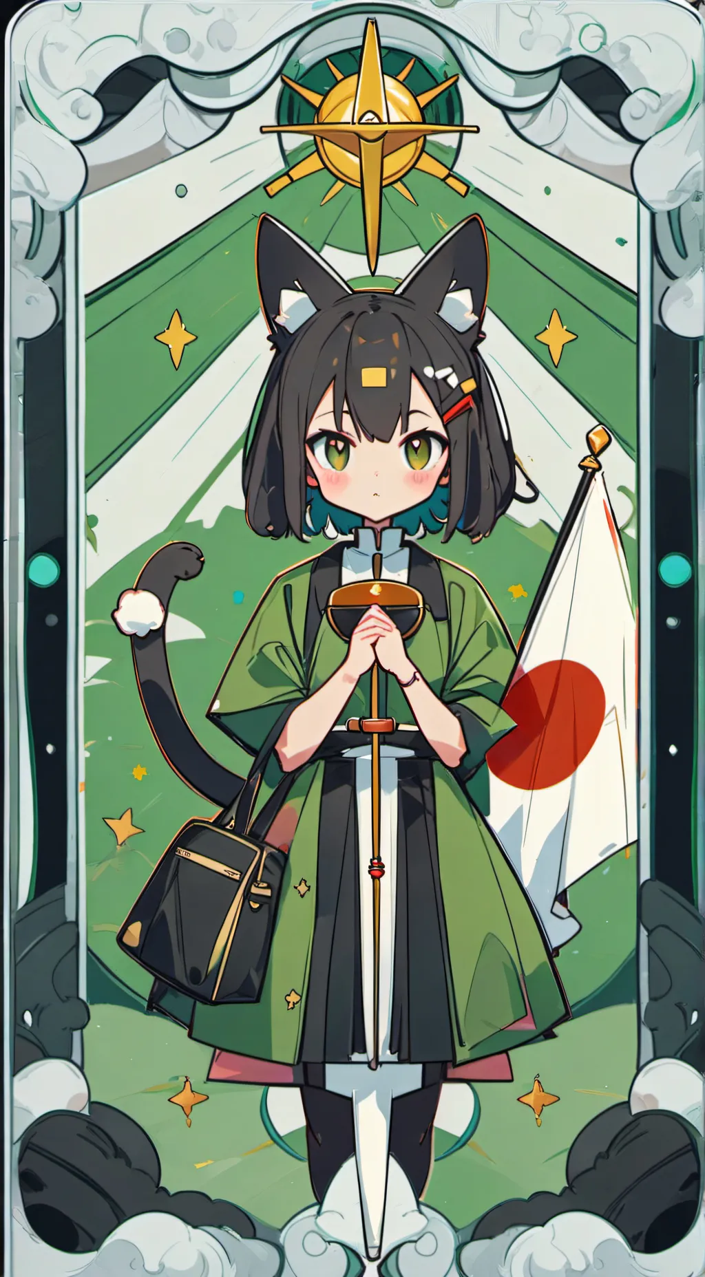 ai character: japan countryball background