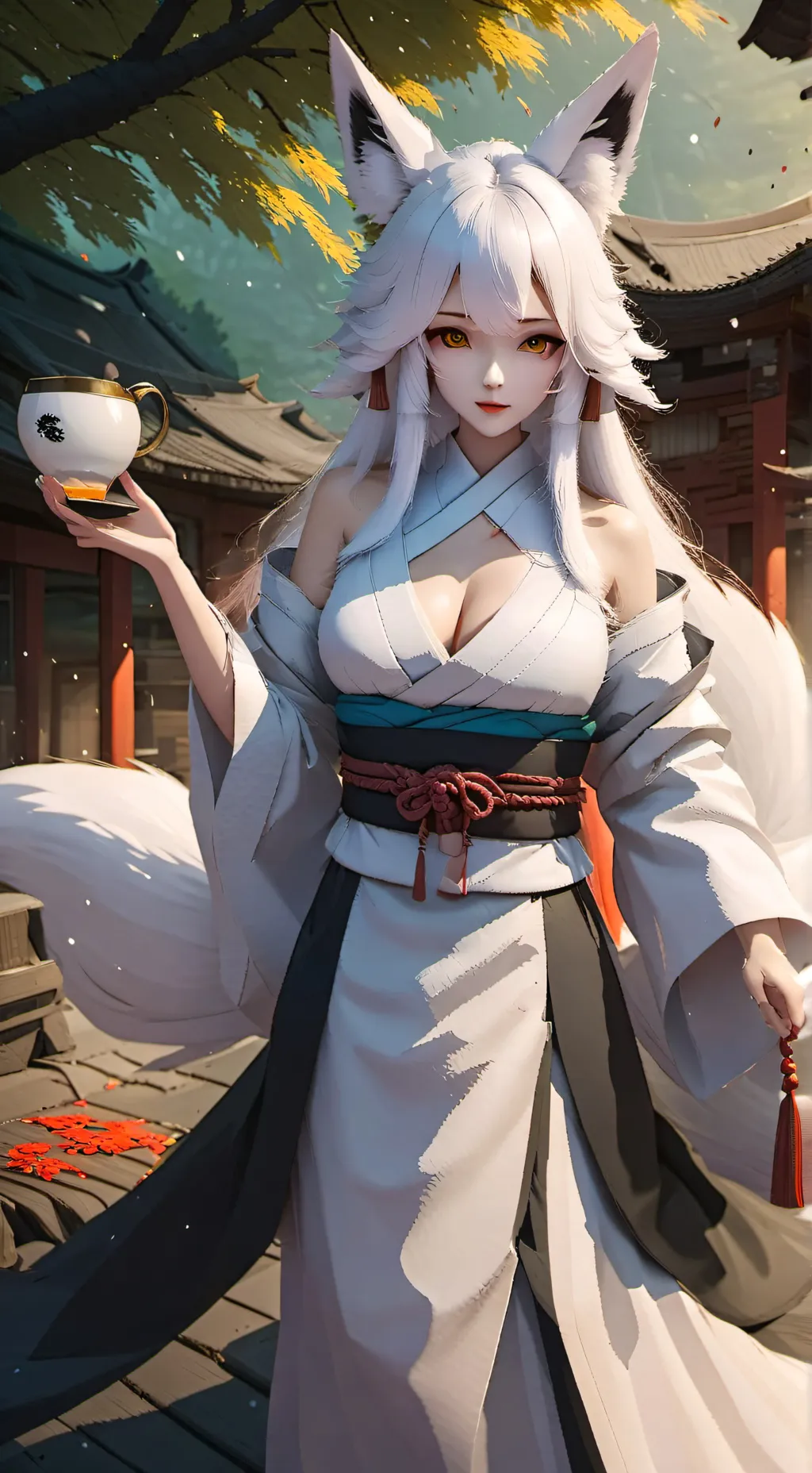 ai character: Tamamo-no-Mae background