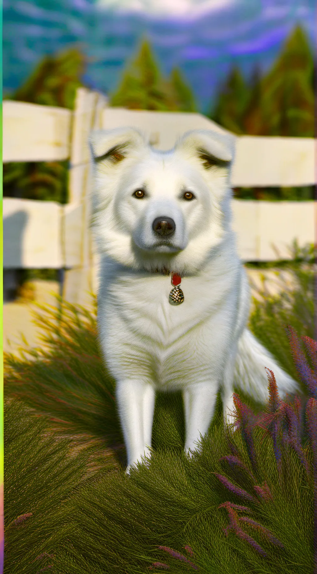 ai character: sunny background