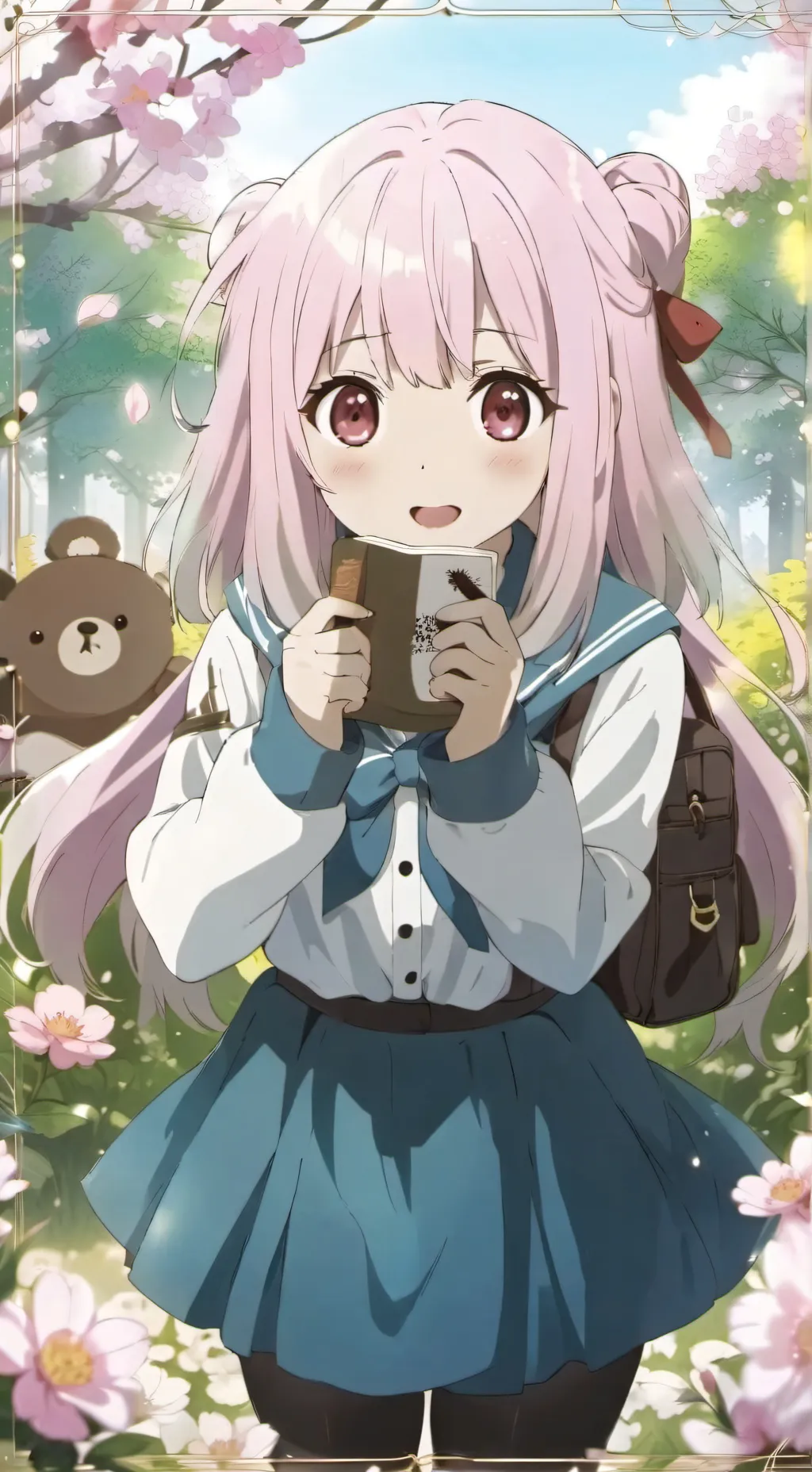 ai character: Namani. 🐻 background