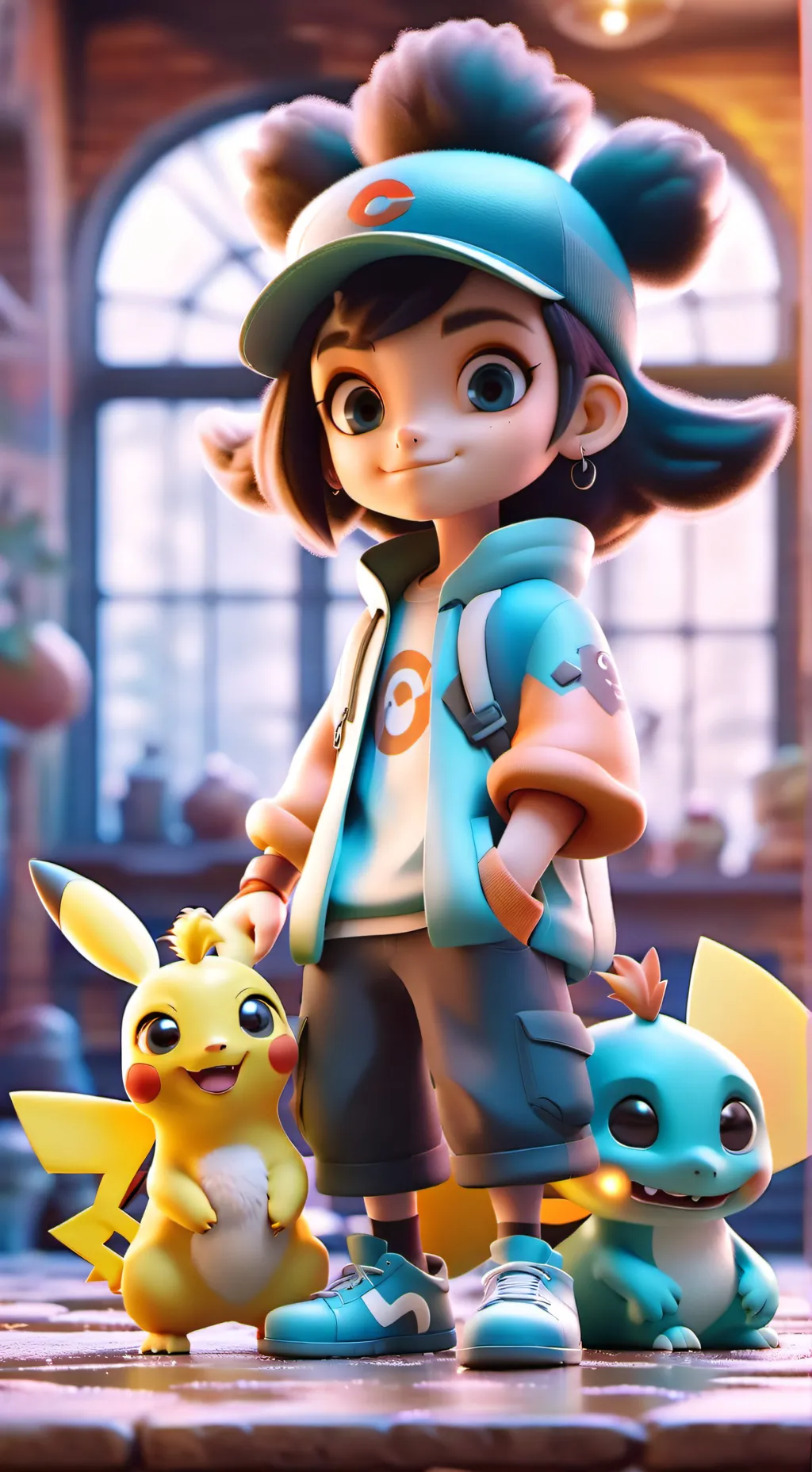 ai character: Pokemon background