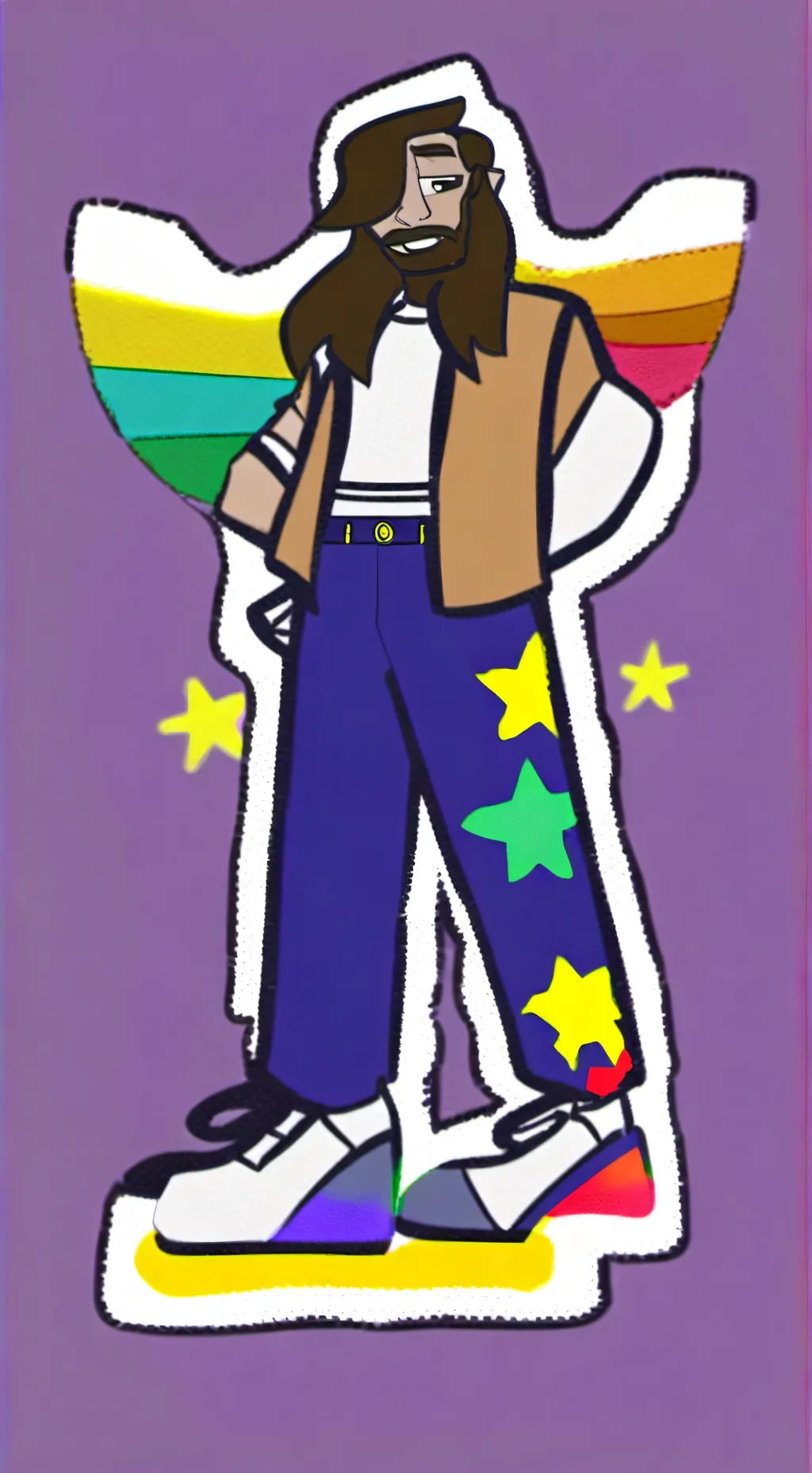 ai character: dandy xAstro  background