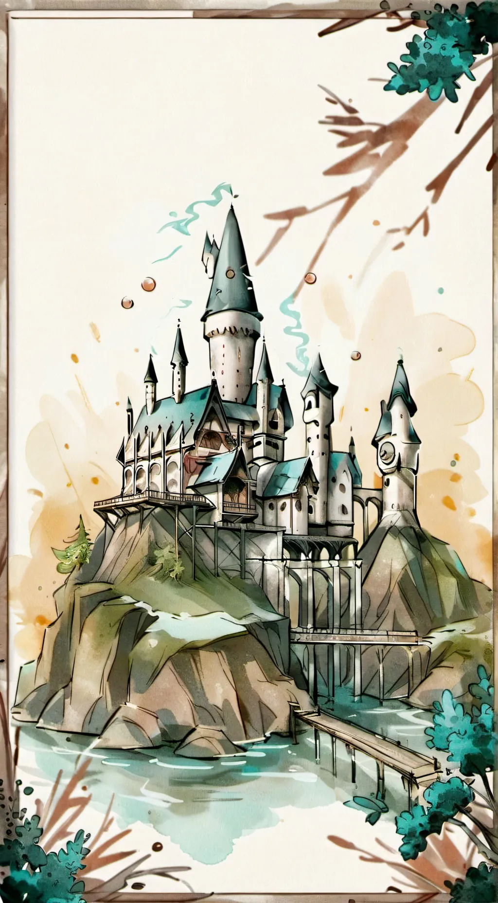 ai character: HARRYPOTTER couple background
