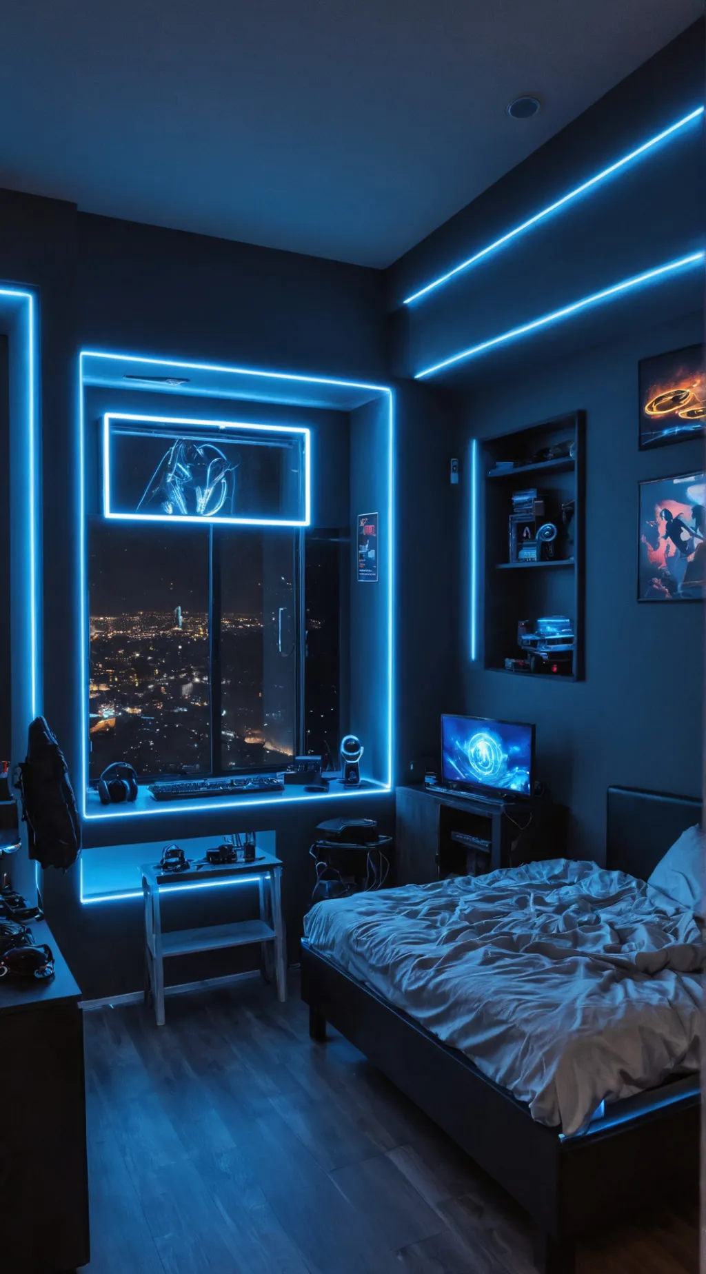 ai character: New hotel room background