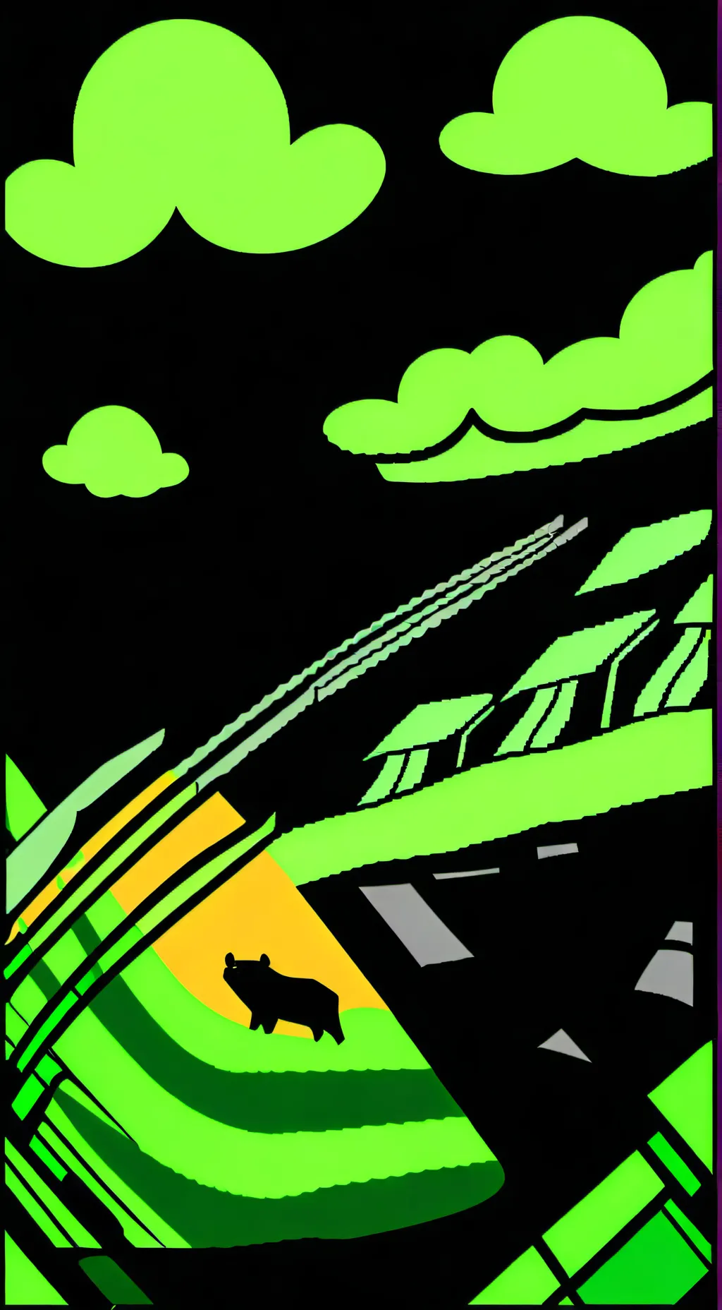 ai character: Smiling critters  background