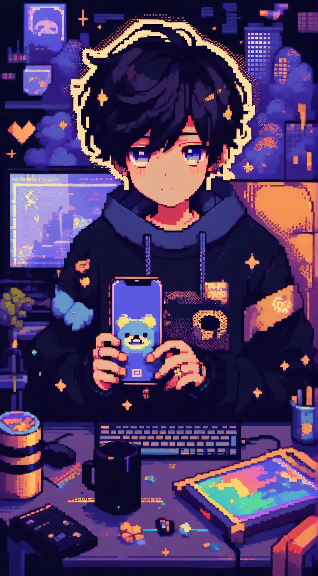 ai character: isaac background