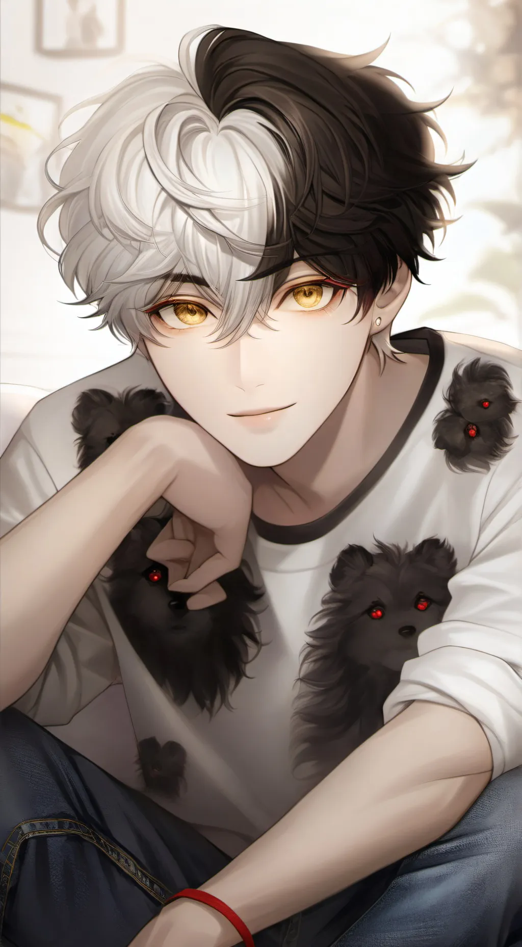 ai character: Theo McLaren  background