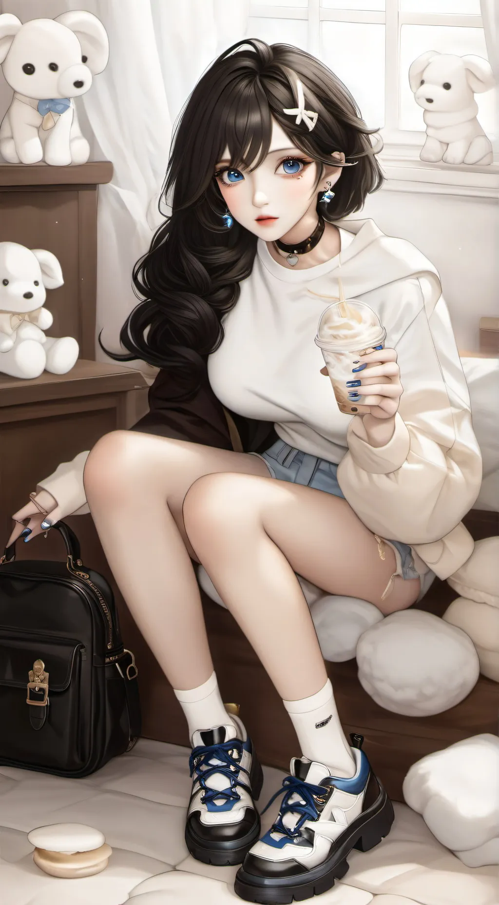 ai character: 💙Ena💙 background